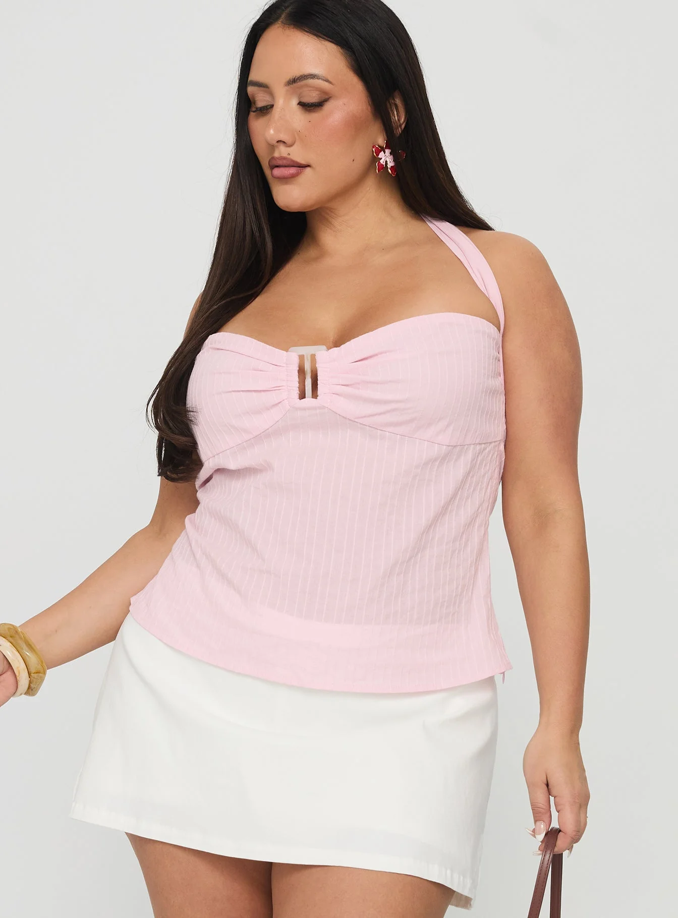 Isabetta Halter Top Pink Curve - Image 2