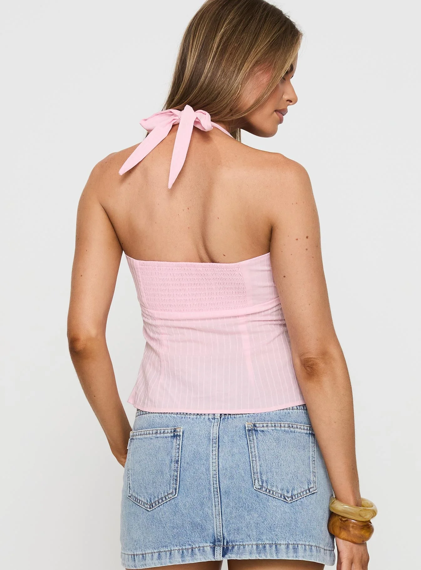 Isabetta Halter Top Pink Petite - Image 5