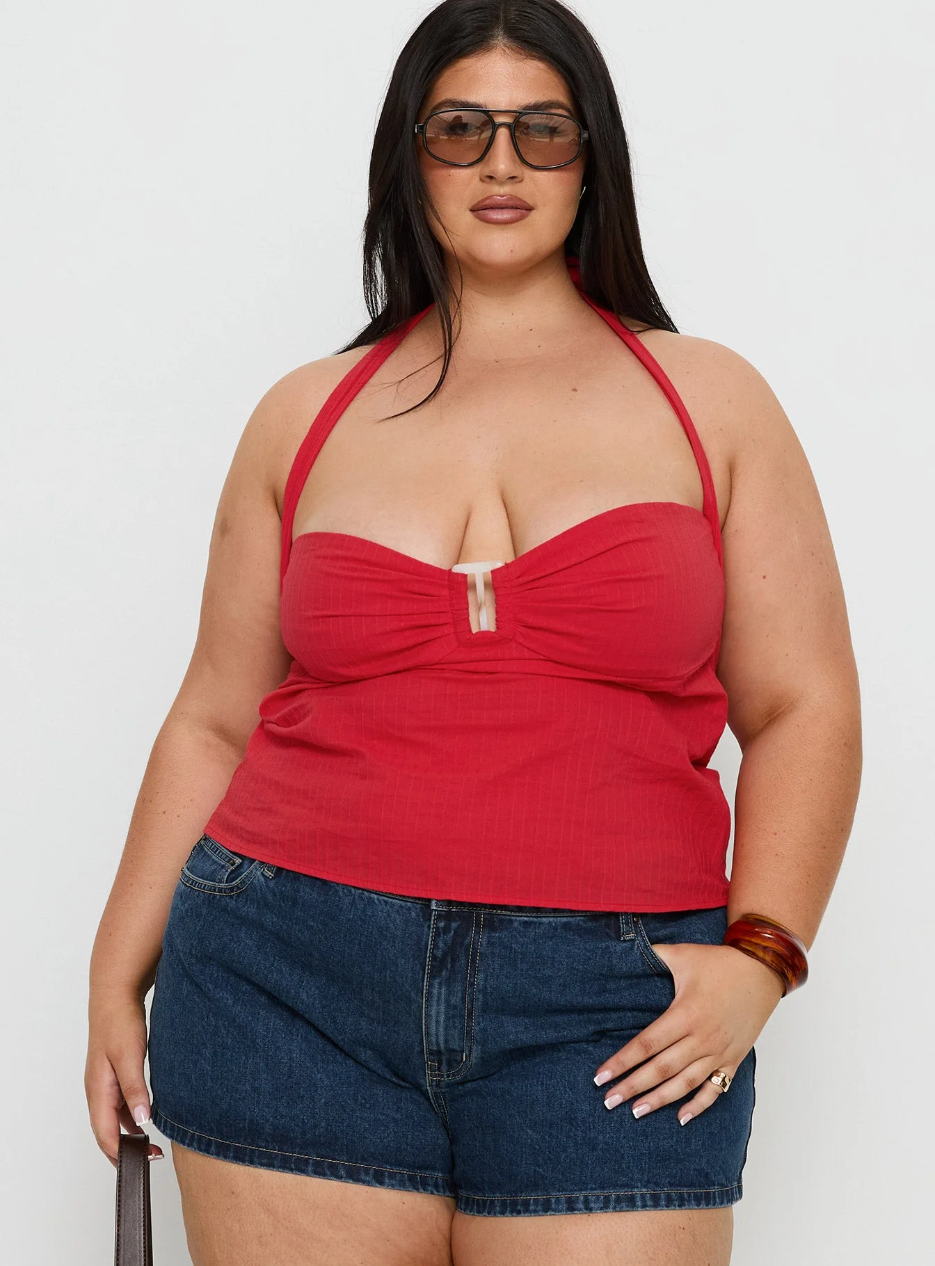 Isabetta Halter Top Red Curve - Image 2