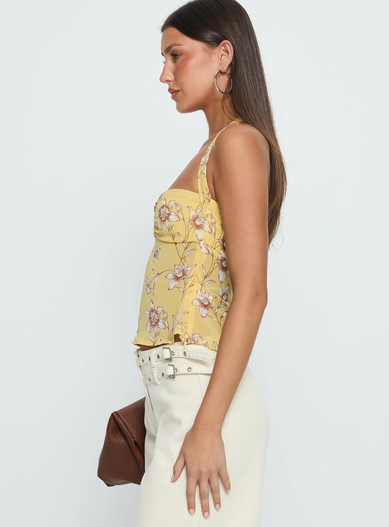 Isabetta Halter Top Yellow Floral - Image 4