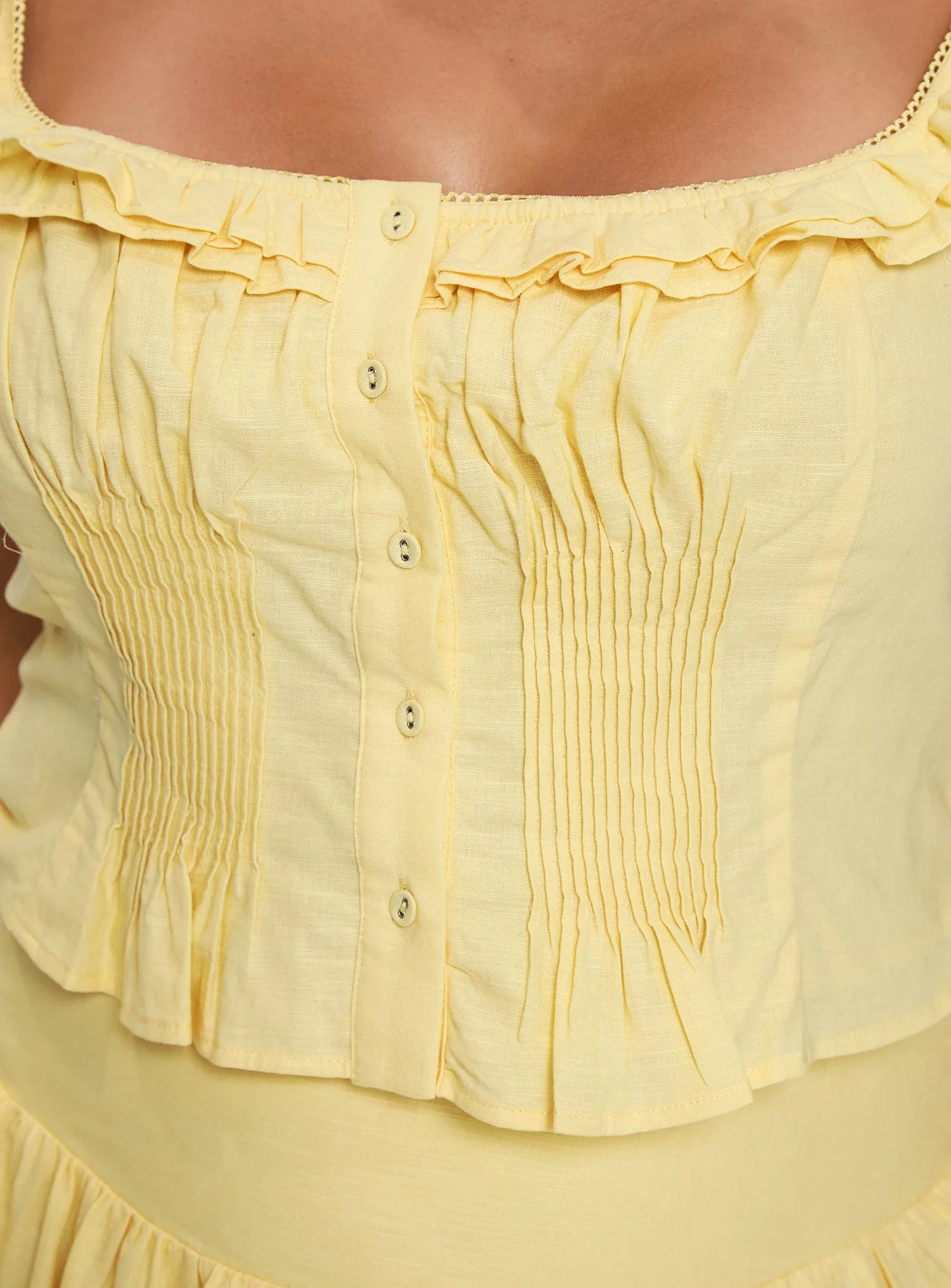 Isadoria Frill Top Yellow Curve - Image 6