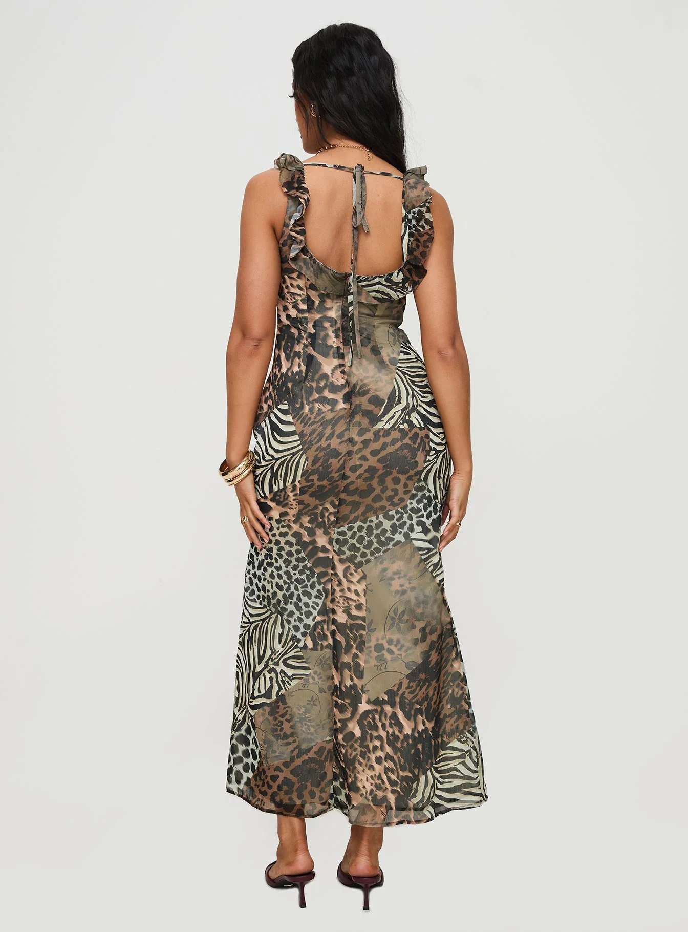 Ismeralda Maxi Dress Leopard - Image 4