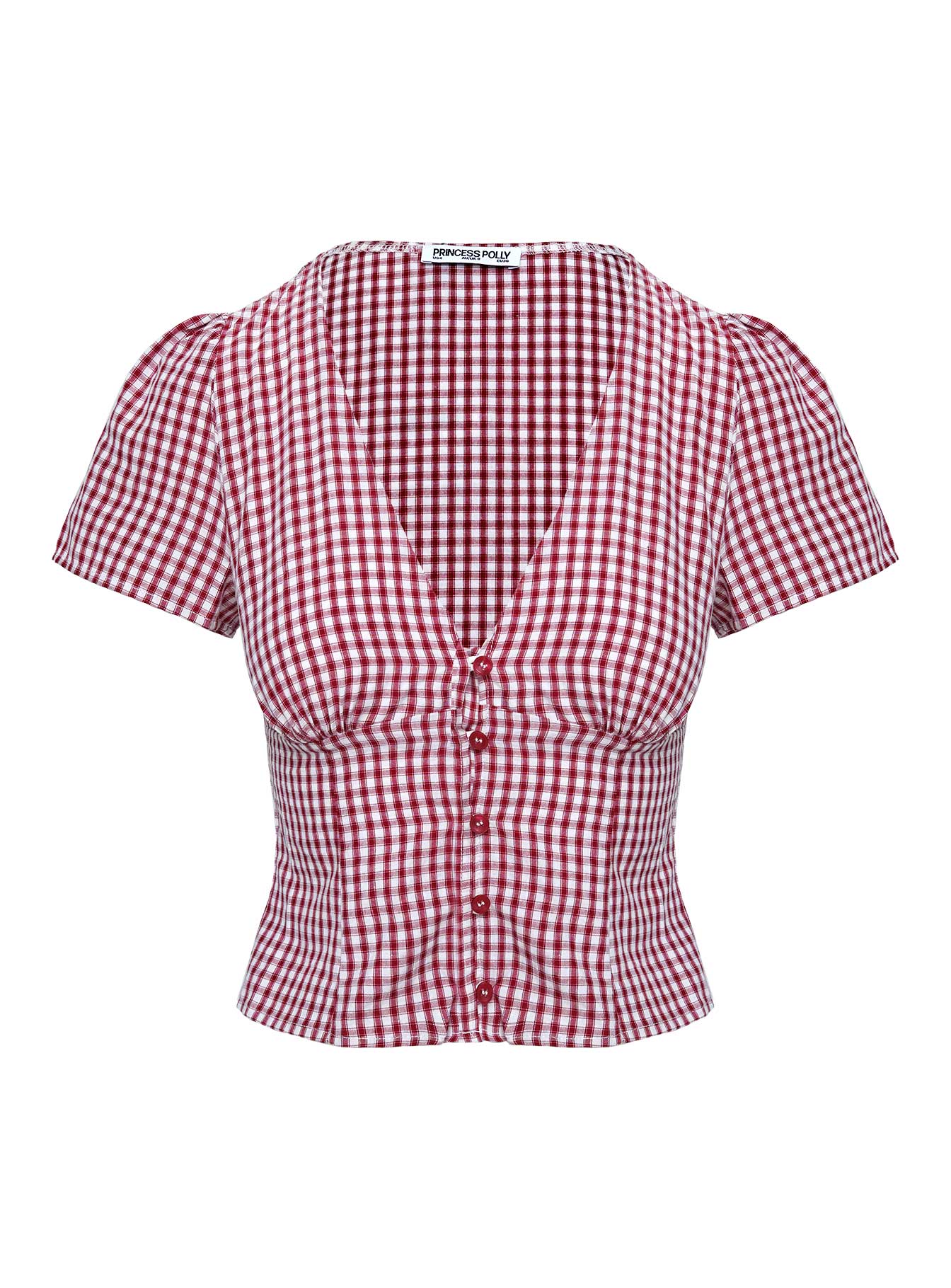 Isolda Top Red Gingham - Image 7