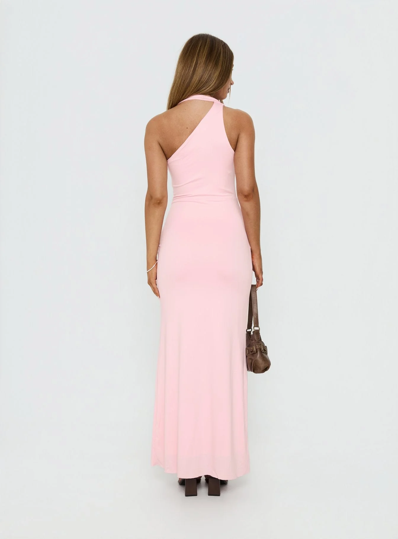 Ivetta Ruched Maxi Dress Pink - Image 5