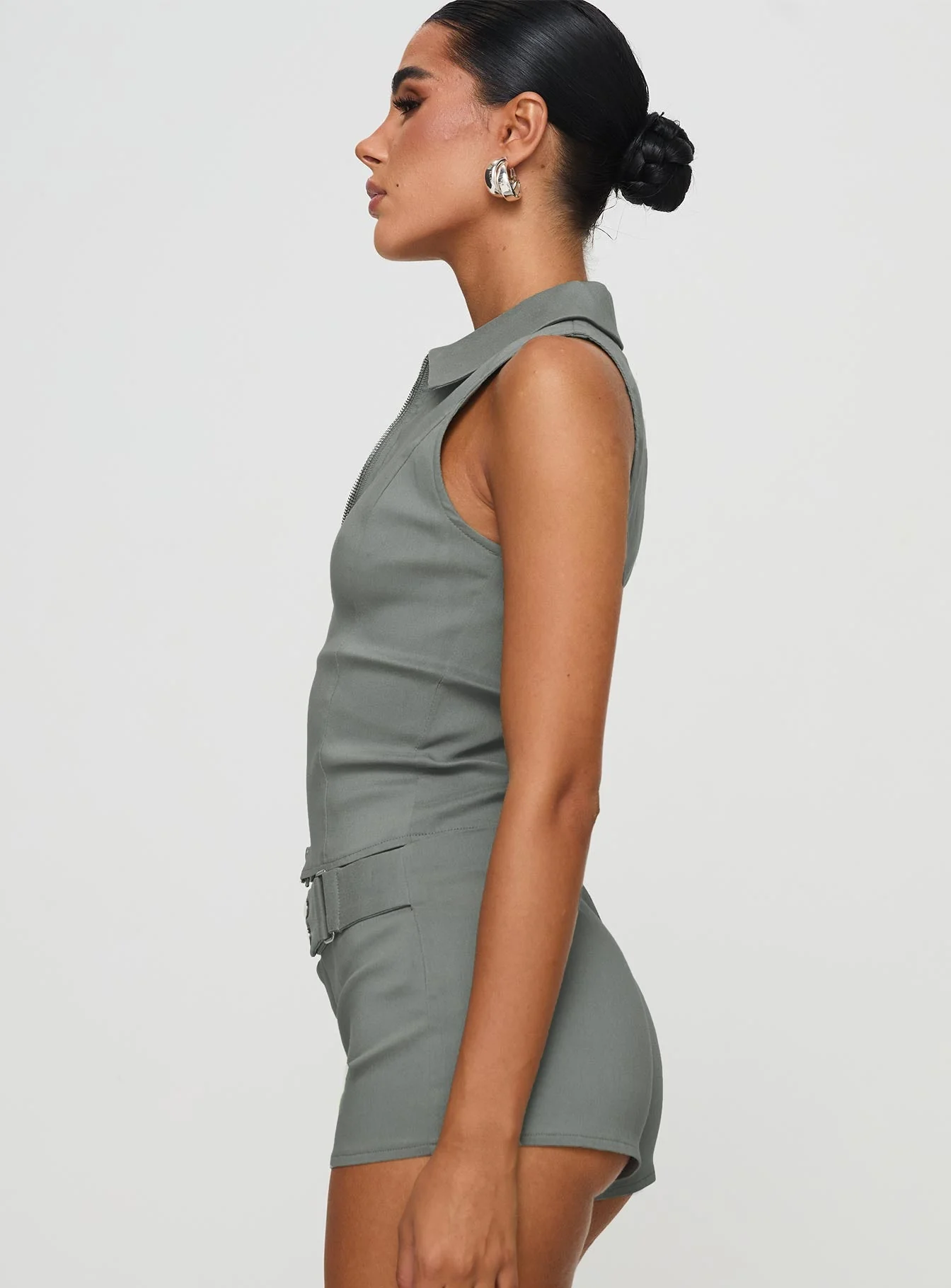 Janae Vest Top Grey - Image 4