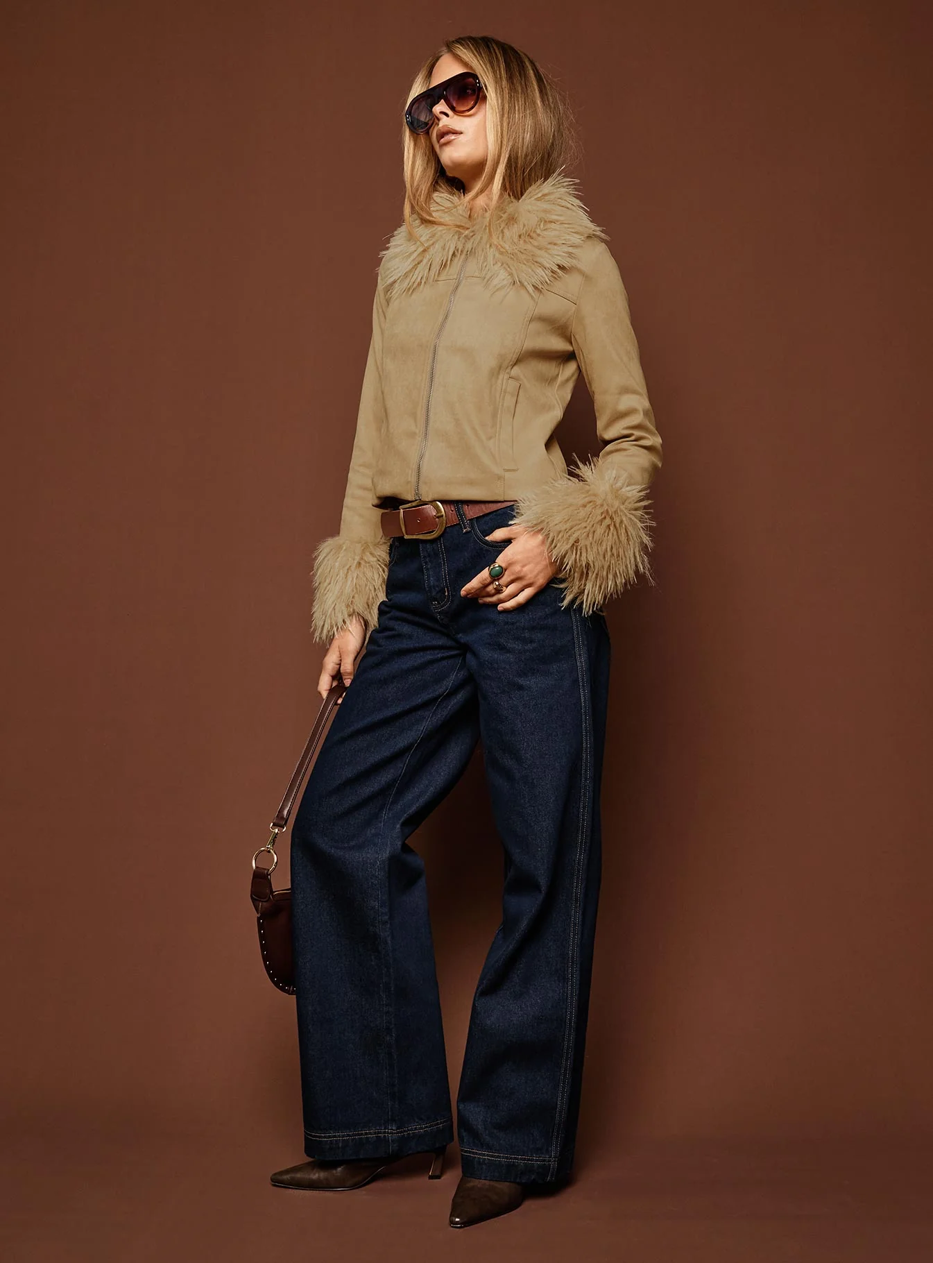 Jankins Mid Rise Baggy Jeans Dark Blue Wash - Image 10