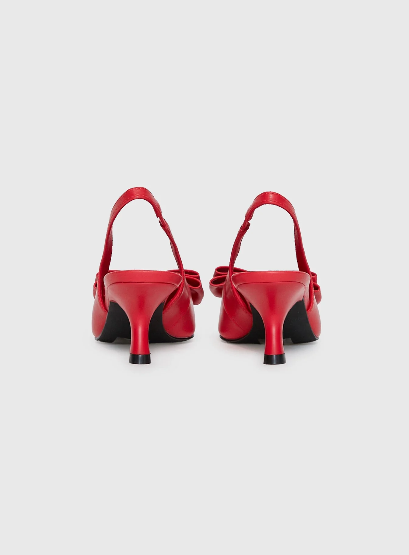 Janna Pointed Toe Heels Red - Image 5