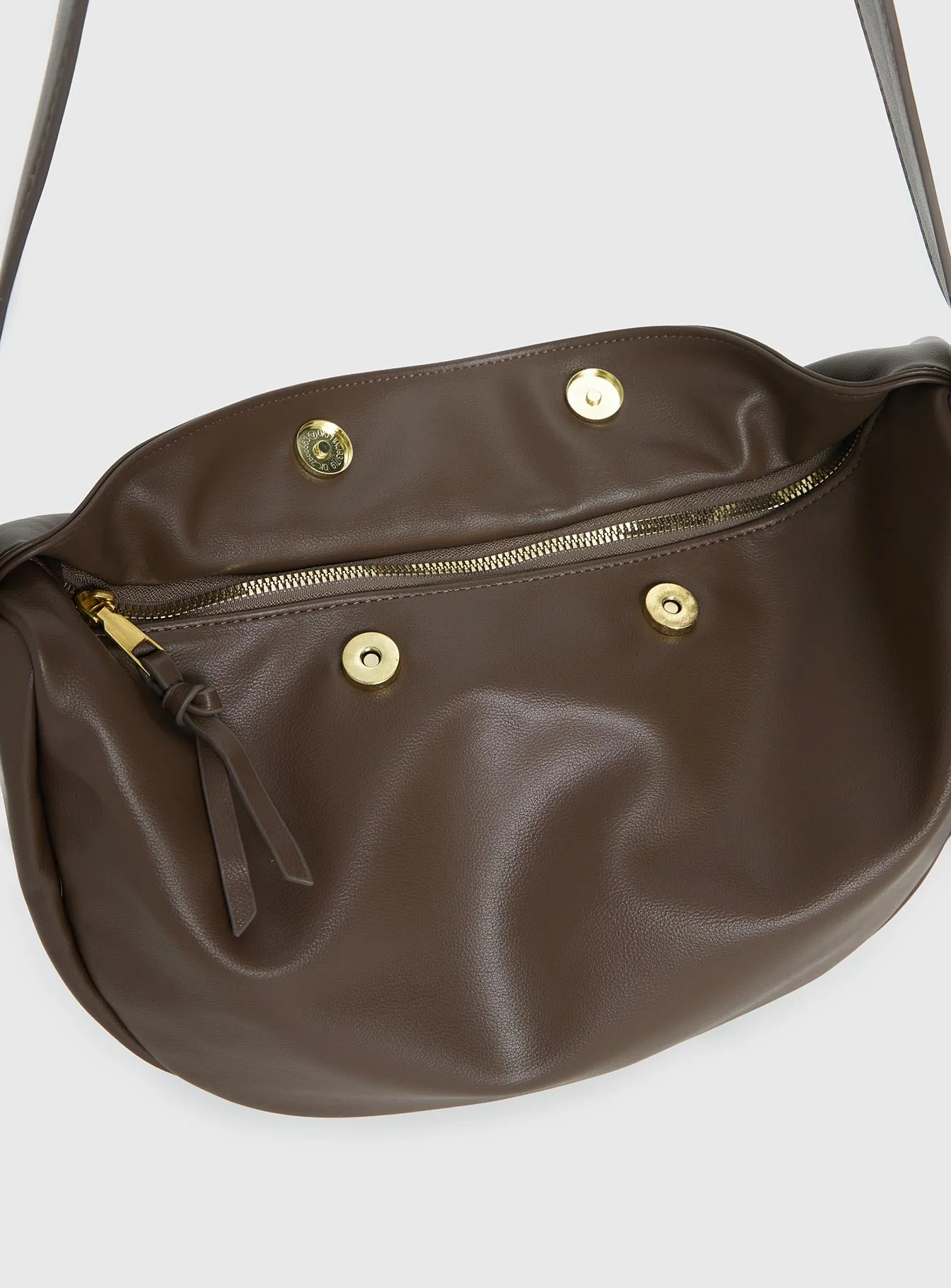 Jaxxon Slouch Shoulder Bag Brown - Image 4