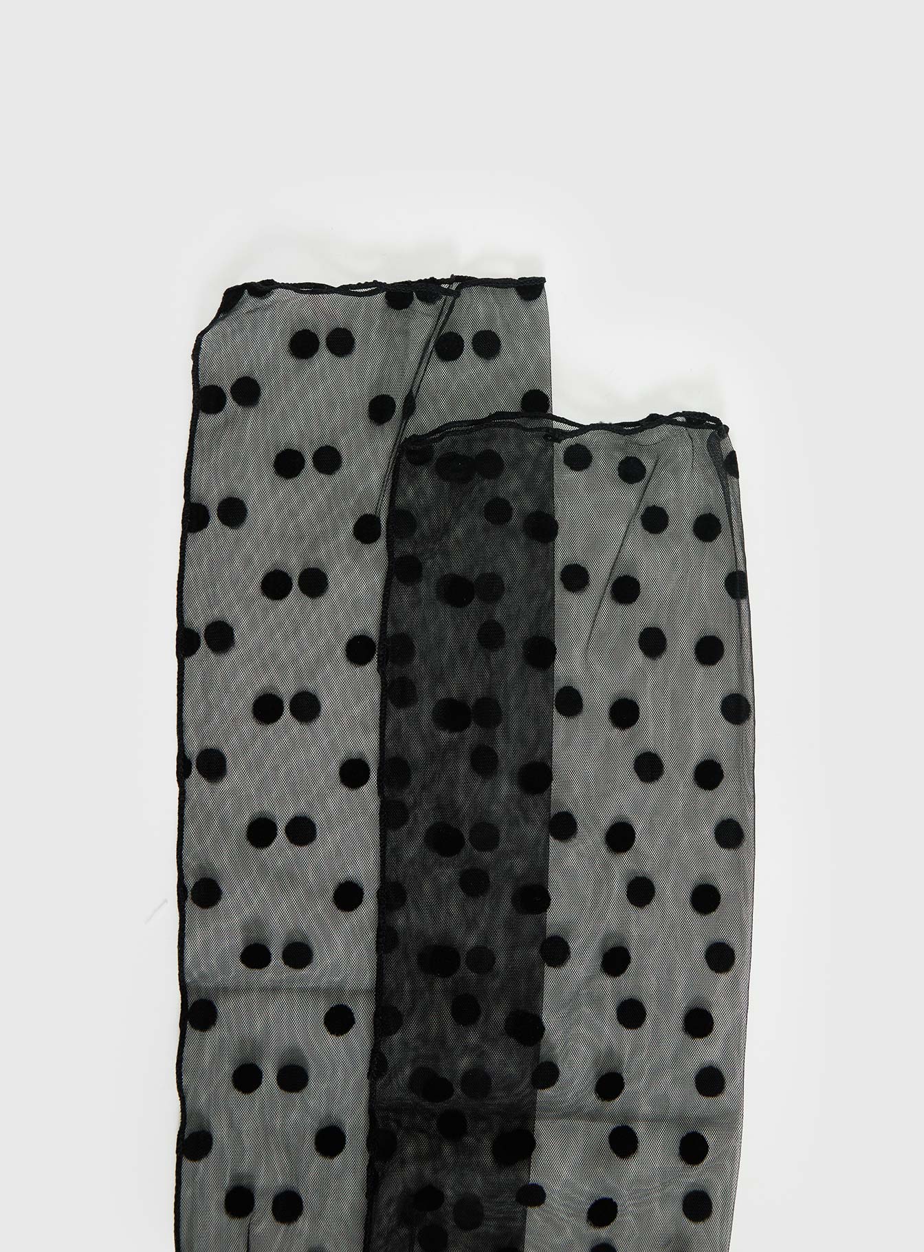 Jaymie Sheer Socks Black Polka - Image 3