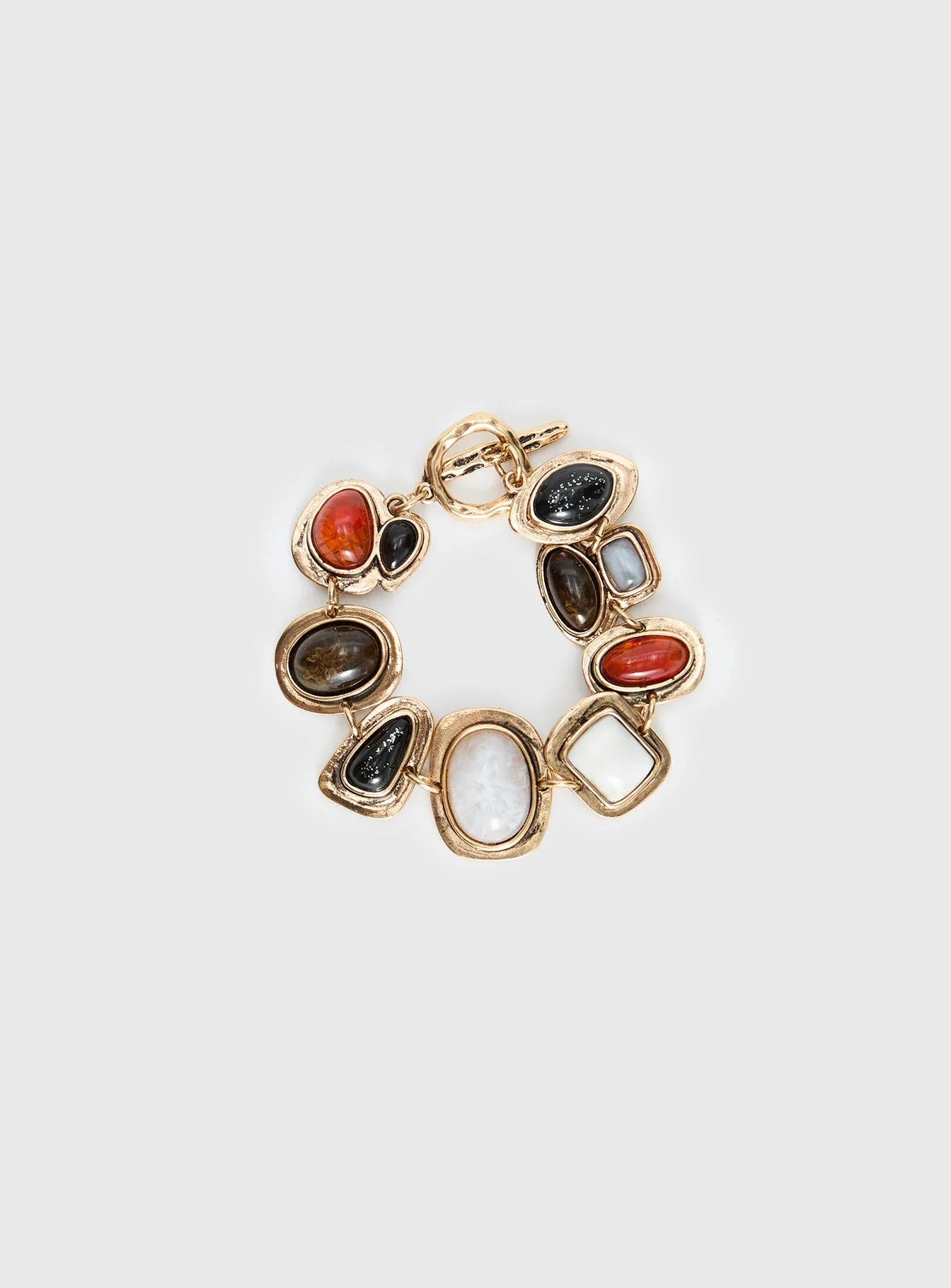 Jazlyn Stone Bracelet Gold - Image 2