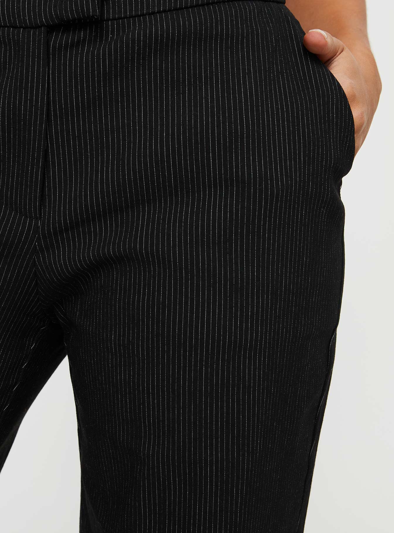 Jeller Pinstripe Pants Black Petite - Image 6