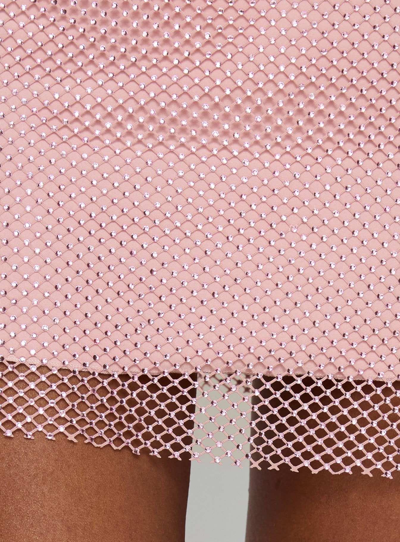 Jemira Strapless Shimmer Mini Dress Pink - Image 6
