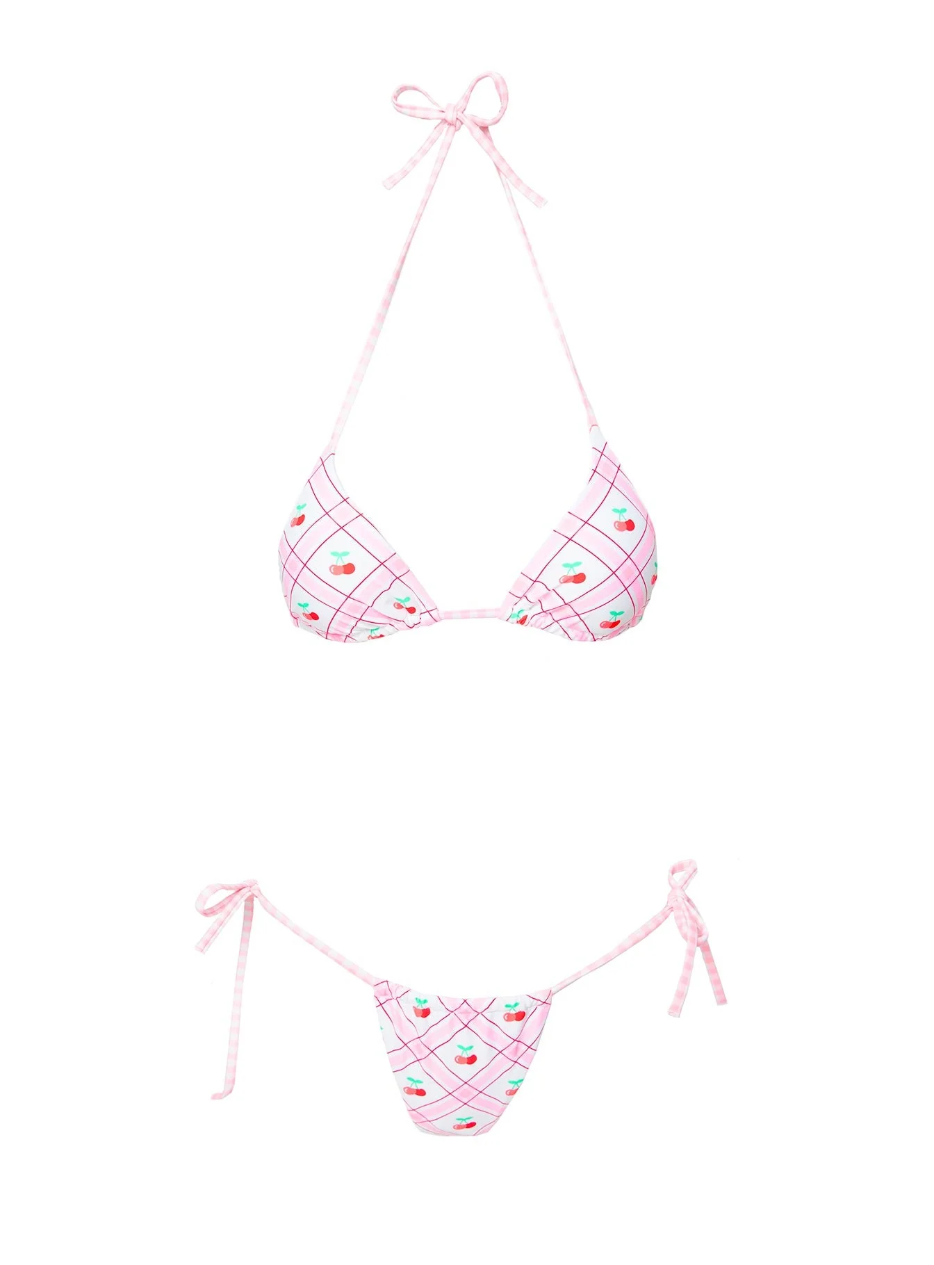 Jenner Triangle Bikini Top Cherry - Image 5