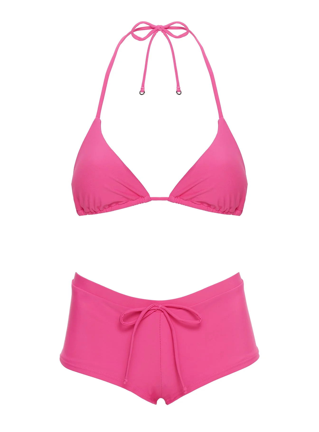 Jenner Triangle Bikini Top Fuchsia - Image 5