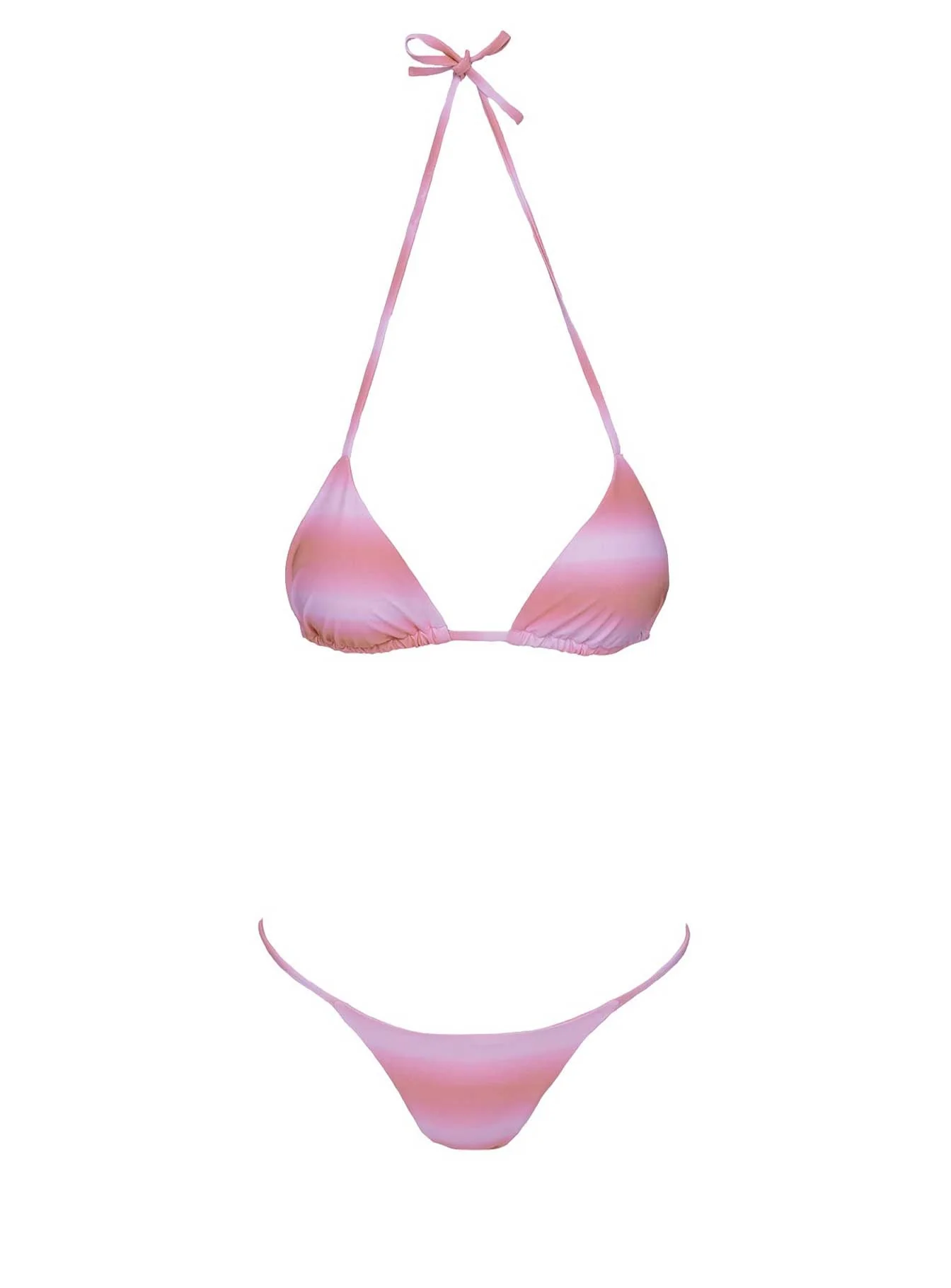Jenner Triangle Bikini Top Pink / Orange - Image 6