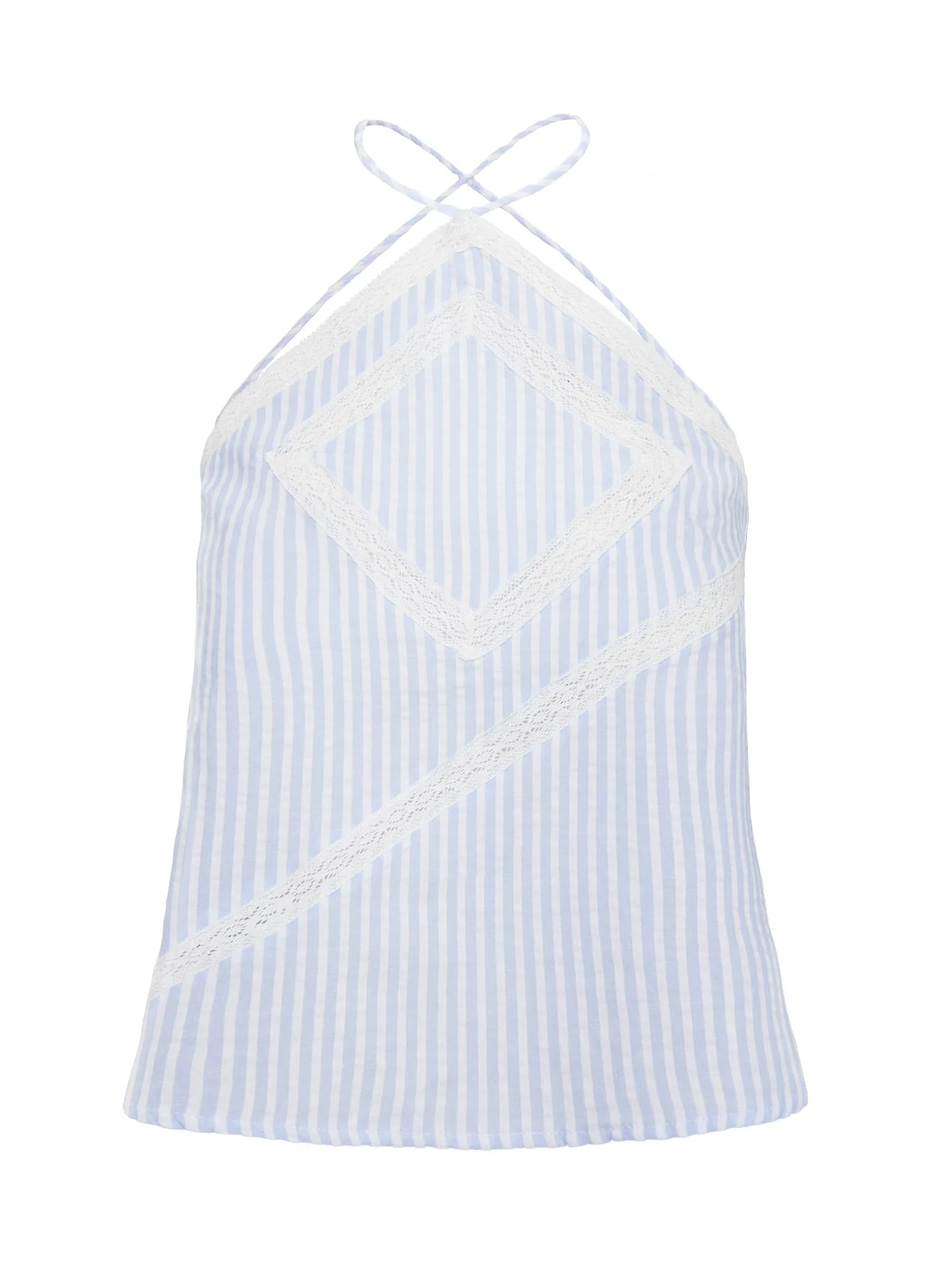 Jezabele Halter Top Blue Stripe - Image 6