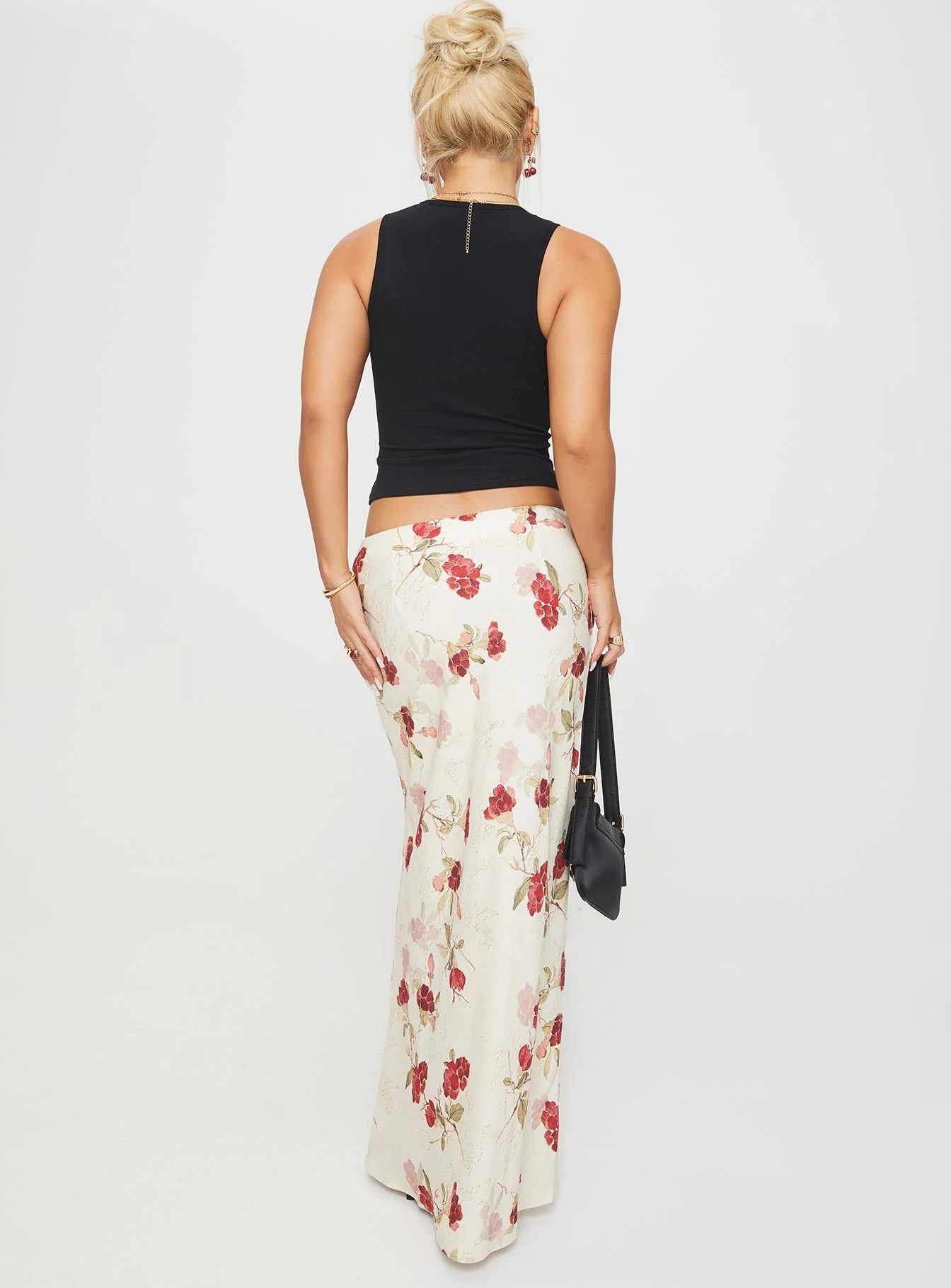 Jodie Maxi Skirt Cream / Floral - Image 5