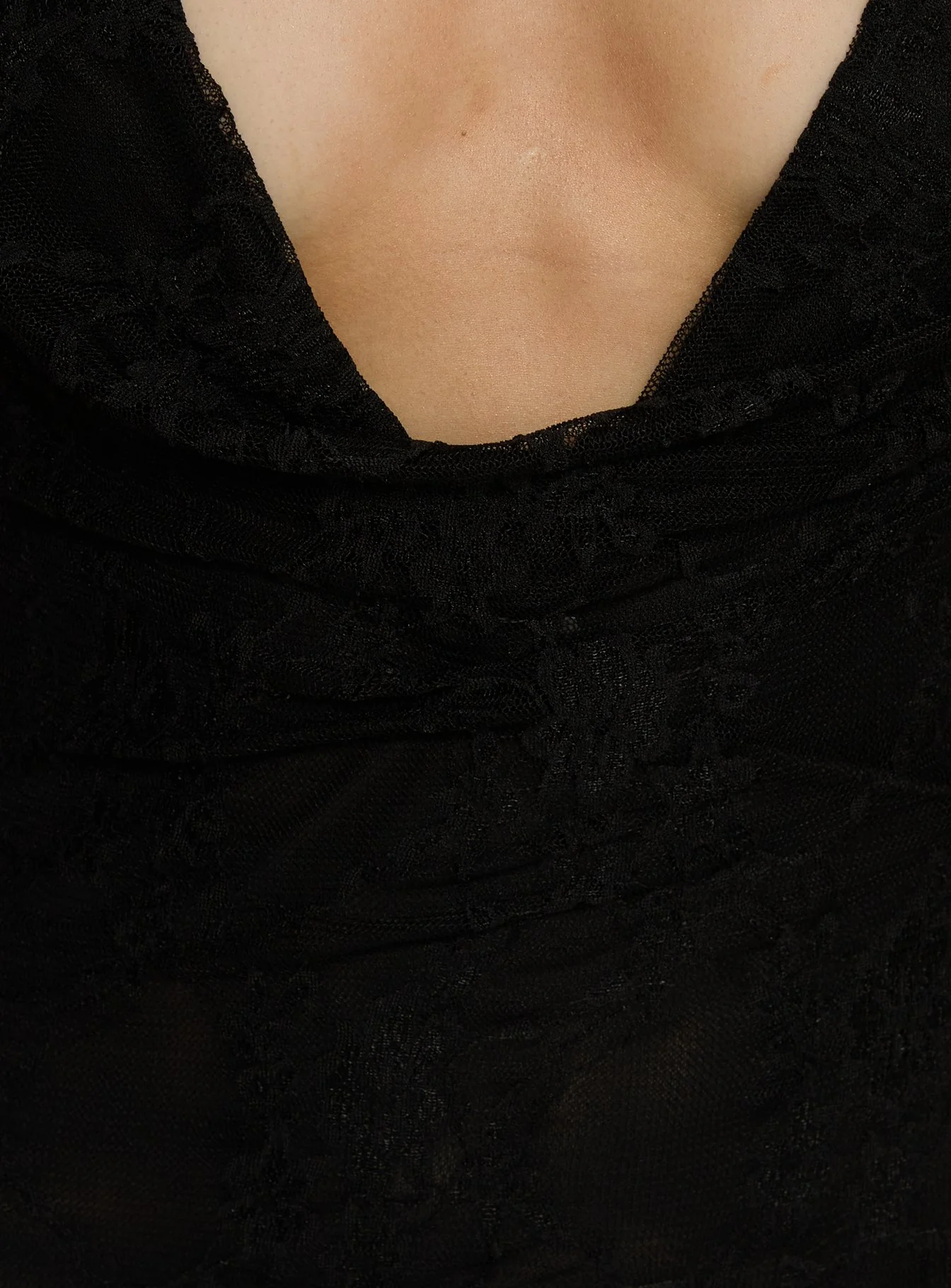 Jordina Lace Halter Maxi Dress Black - Image 5