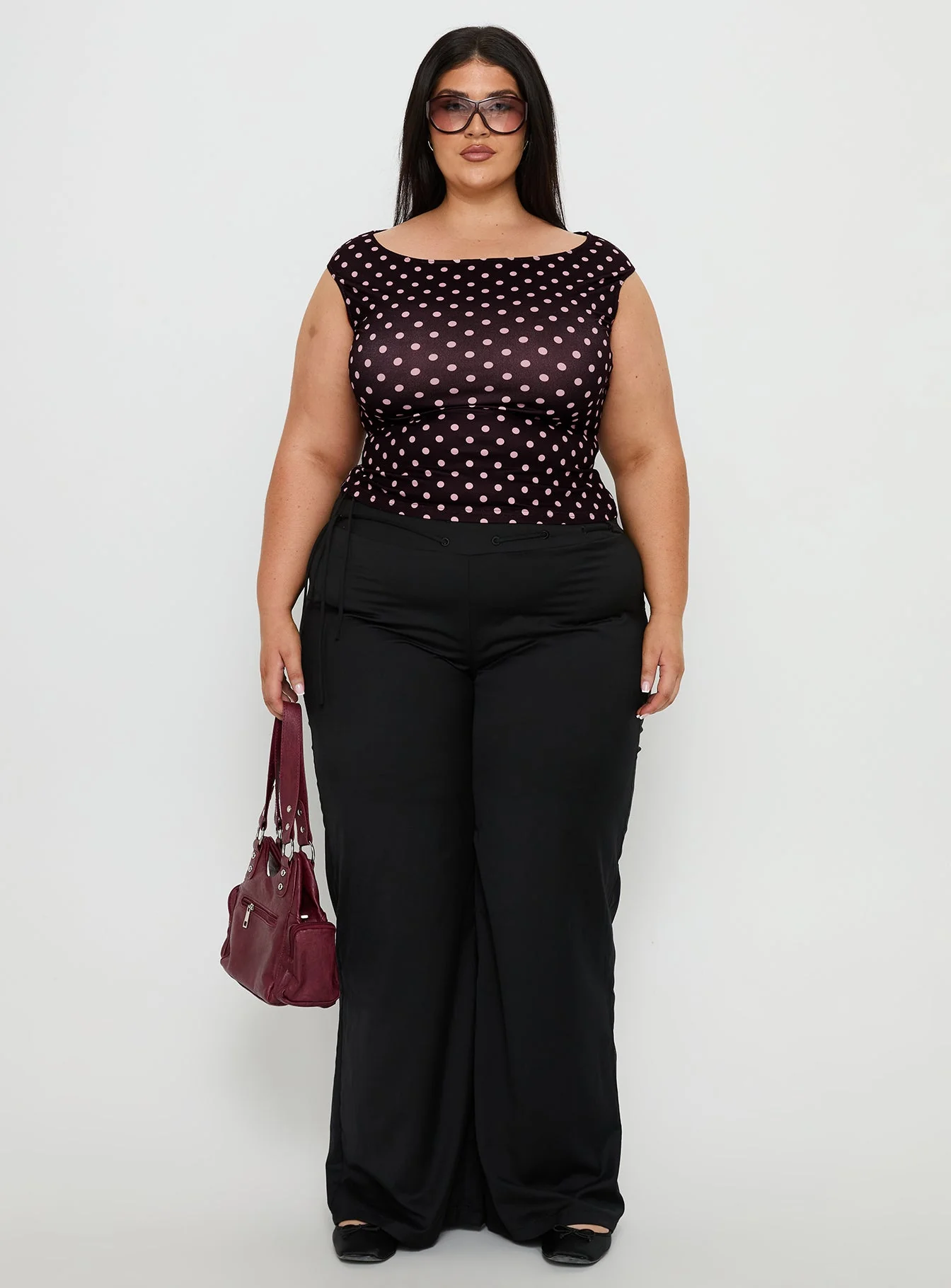 Just Have Fun Wide Leg Pant Black Curve - Image 7