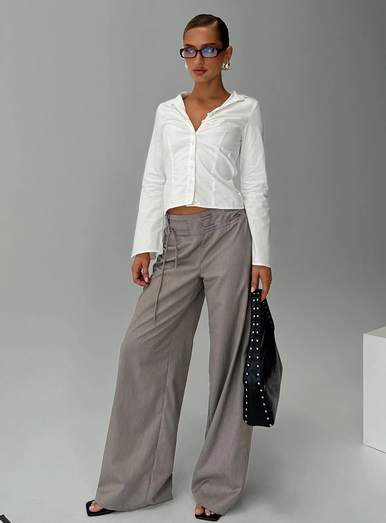 Just Have Fun Wide Leg Pant Grey - Image 8