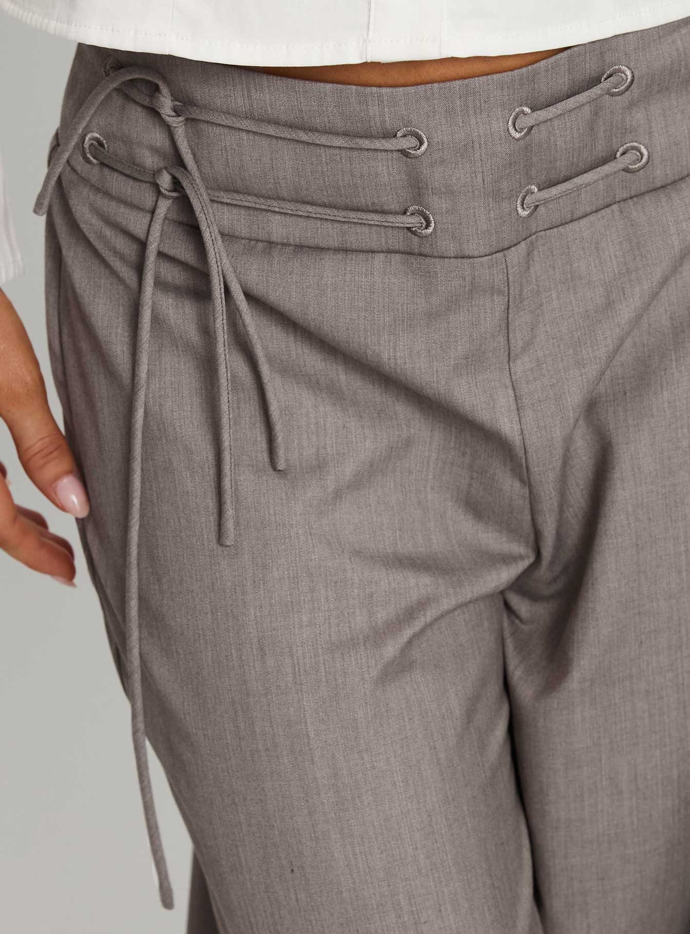 Just Have Fun Wide Leg Pant Grey Tall - Image 3