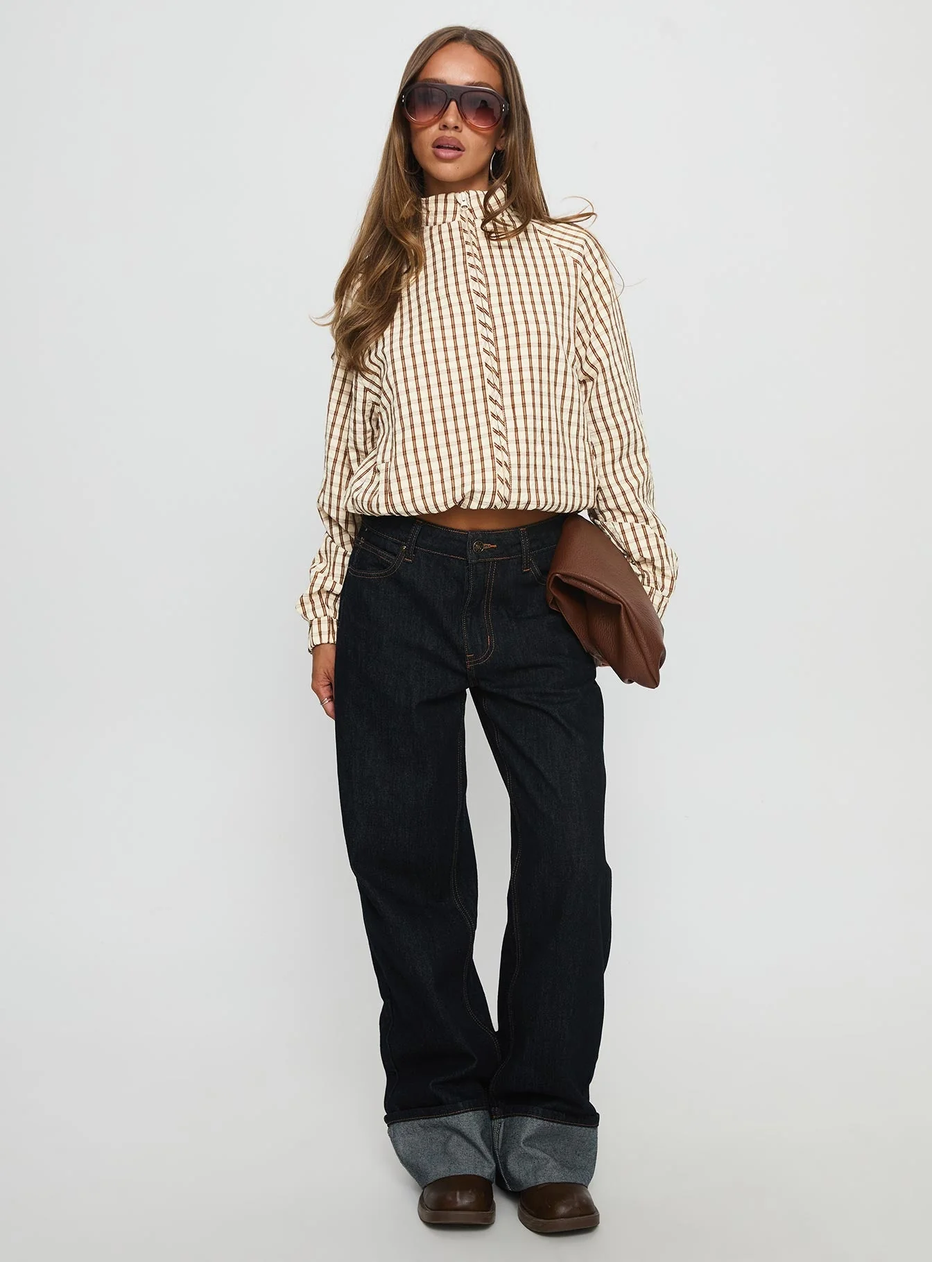 Kalle Jacket Brown Check - Image 4