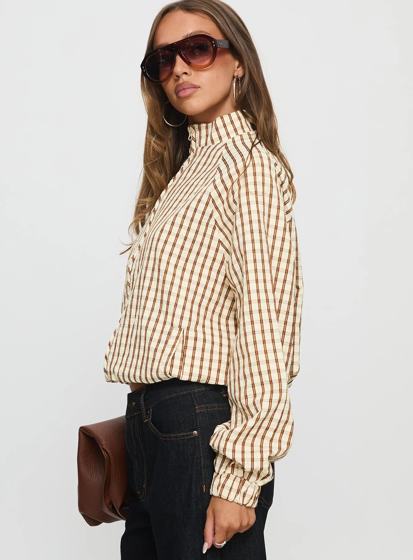 Kalle Jacket Brown Check - Image 5