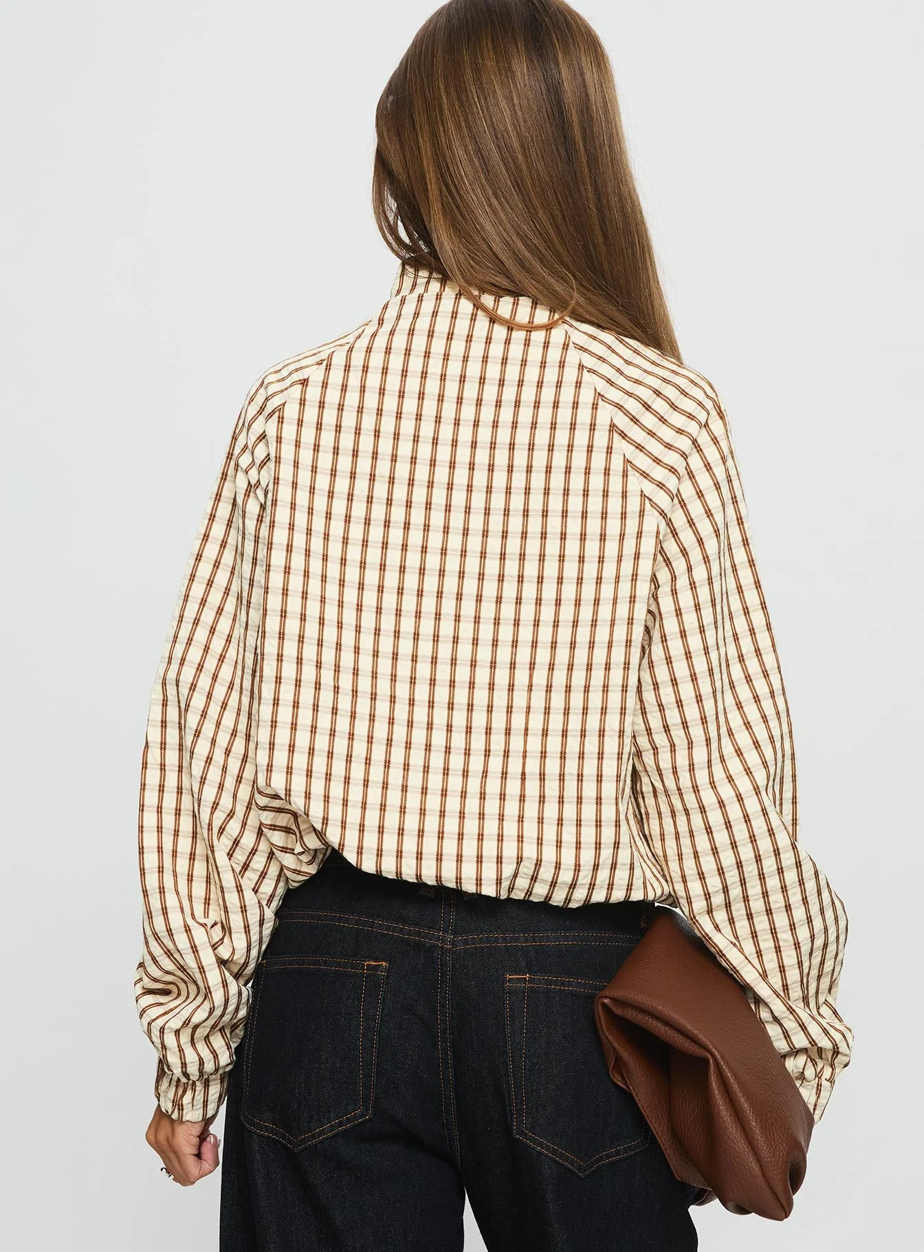 Kalle Jacket Brown Check - Image 6