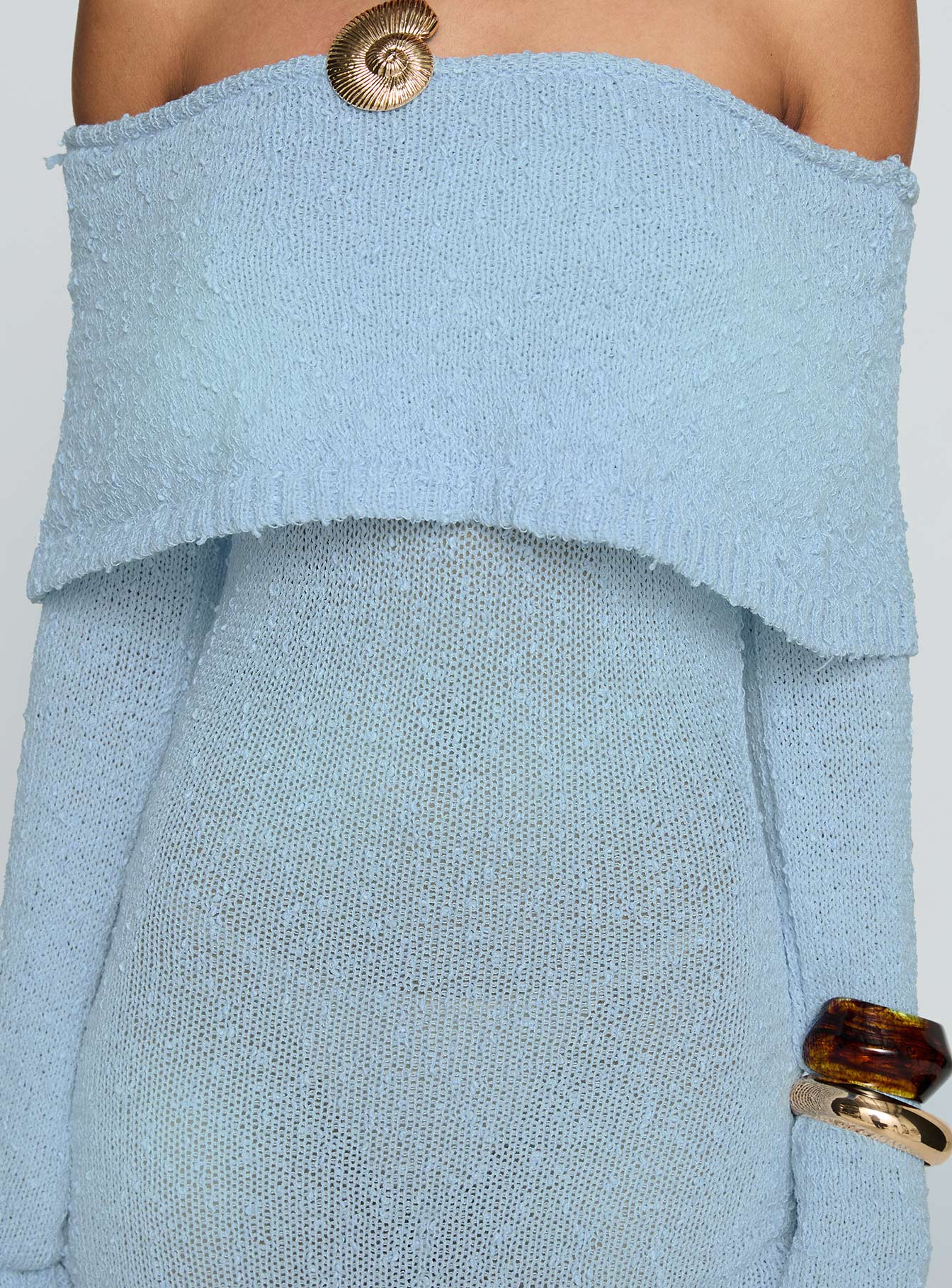 Karynn Long Sleeve Maxi Dress Blue - Image 6