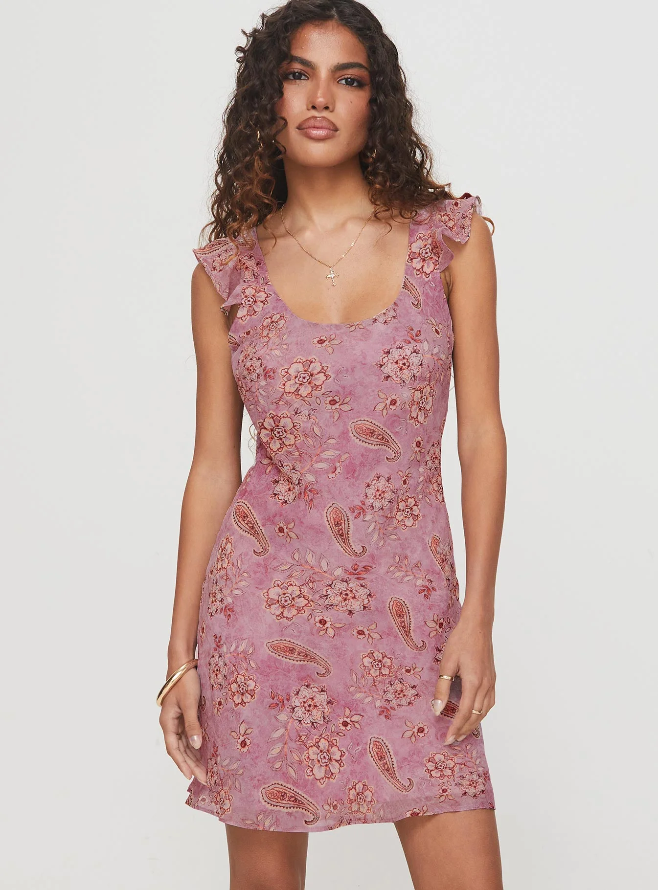 Kata Mini Dress Multi Paisley - Image 2
