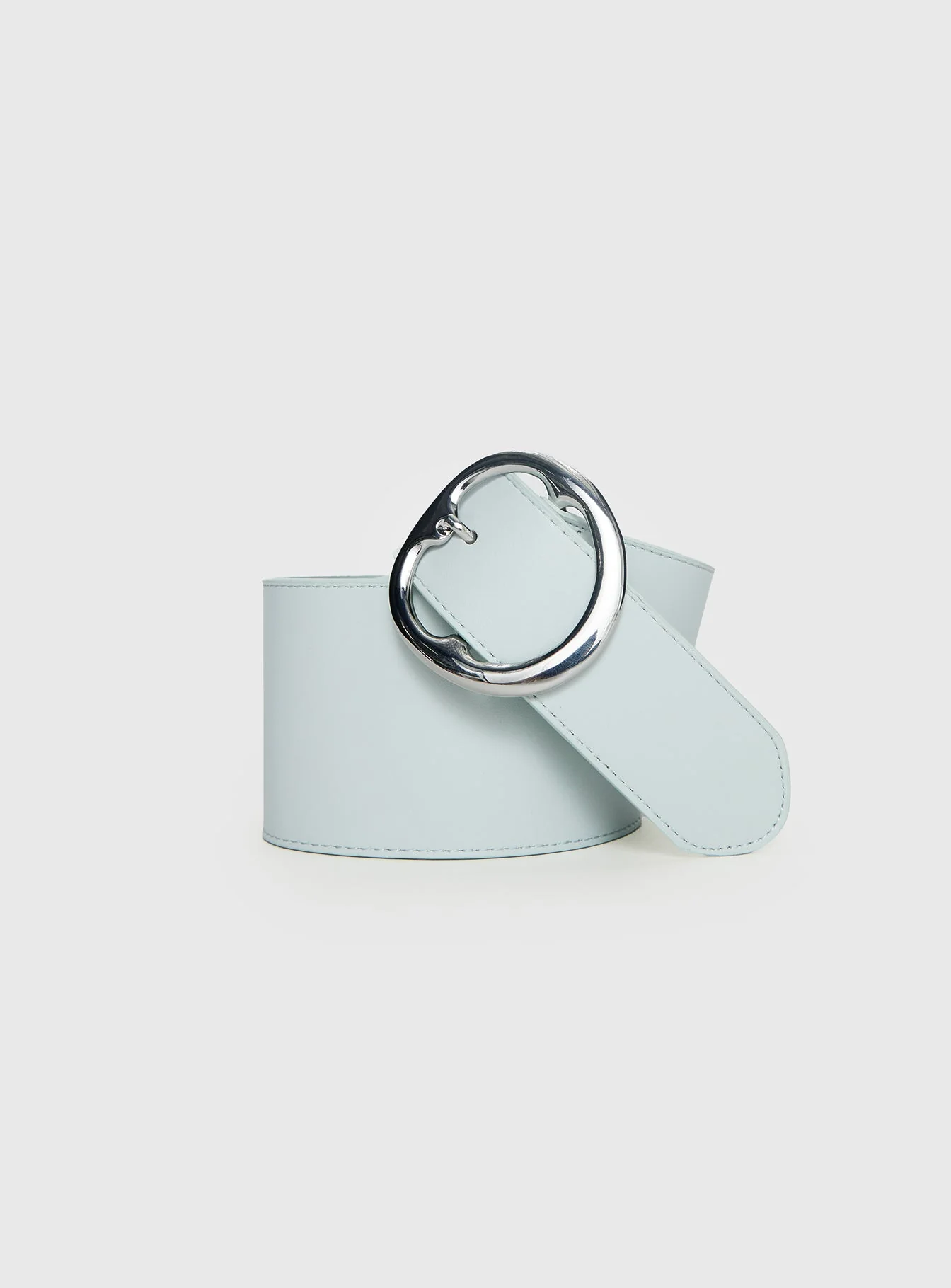 Katryna Faux Leather Belt Grey / Silver - Image 2