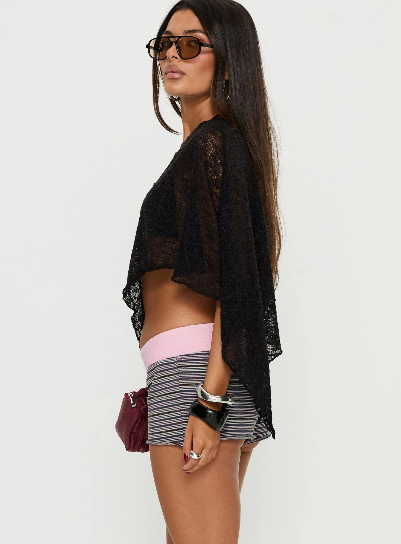 Keirie Jersey Short Multi Stripe - Image 3