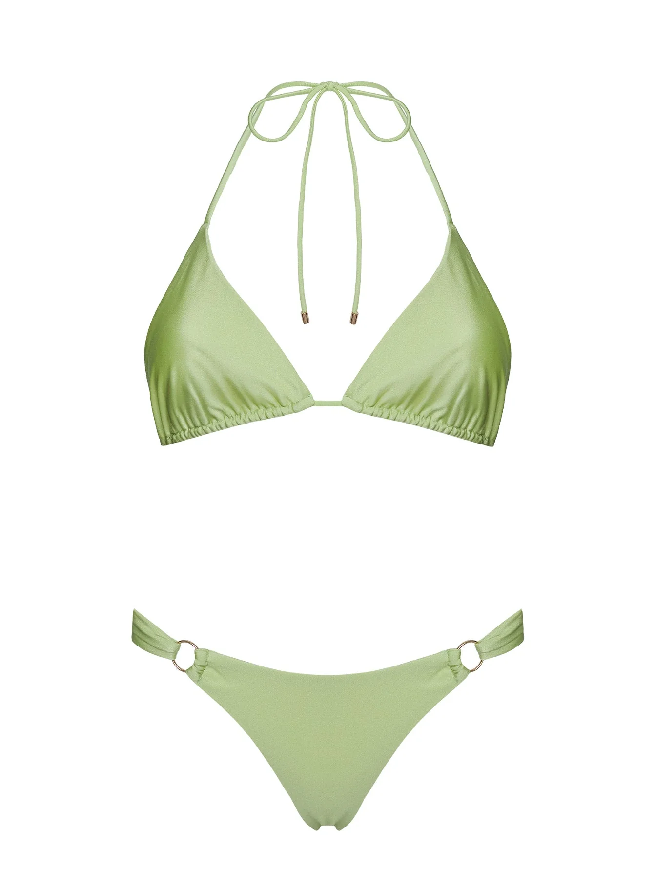 Kennedie Shine High Cut Ring Bikini Bottoms Kiwi - Image 5