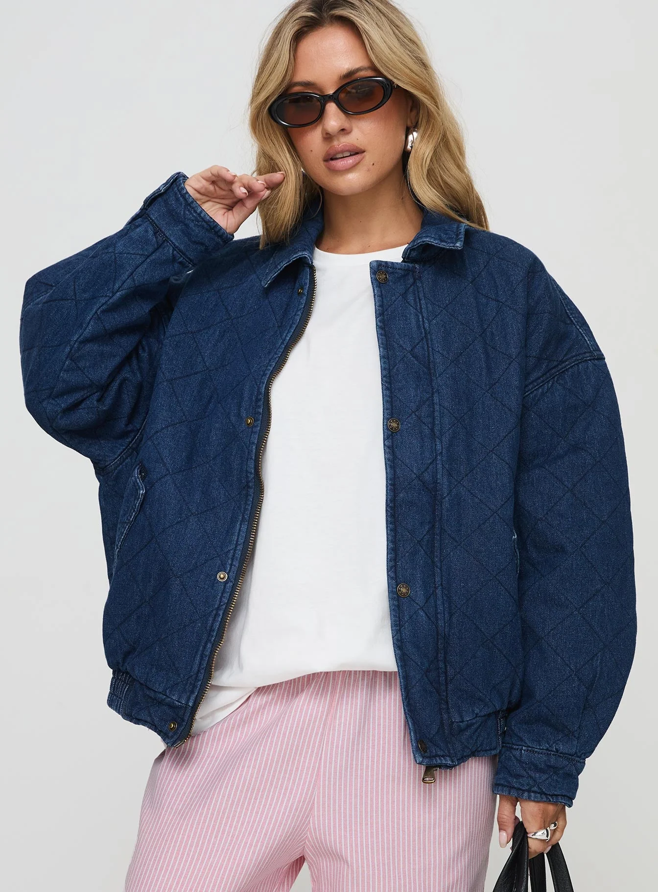 Kenny Bomber Jacket Dark Denim - Image 2