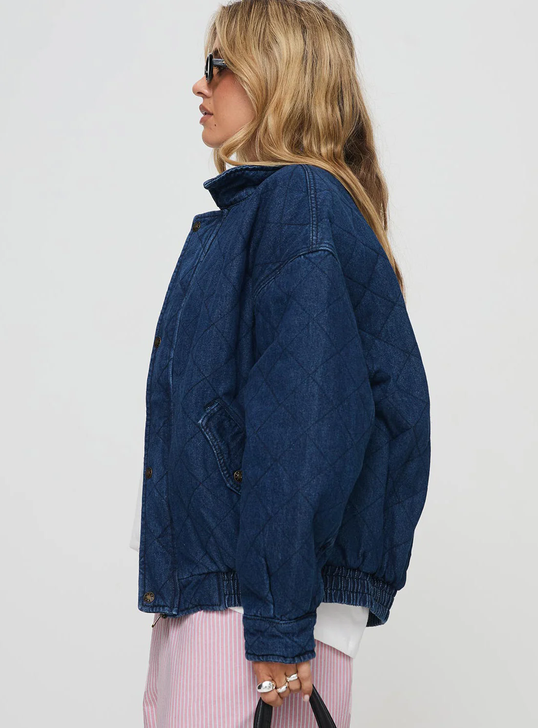 Kenny Bomber Jacket Dark Denim - Image 4