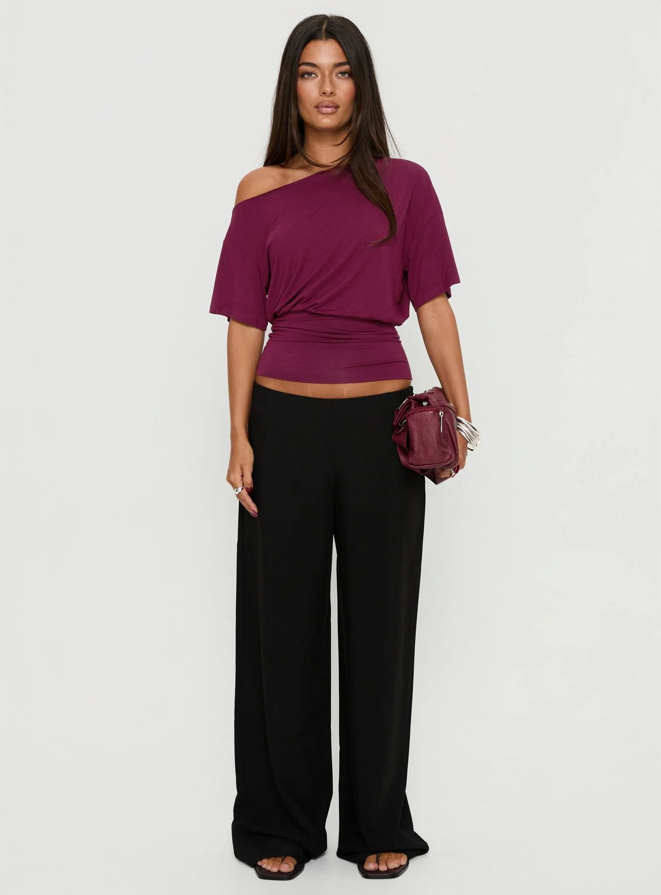 Khane Low Rise Wide Leg Pant Black - Image 7