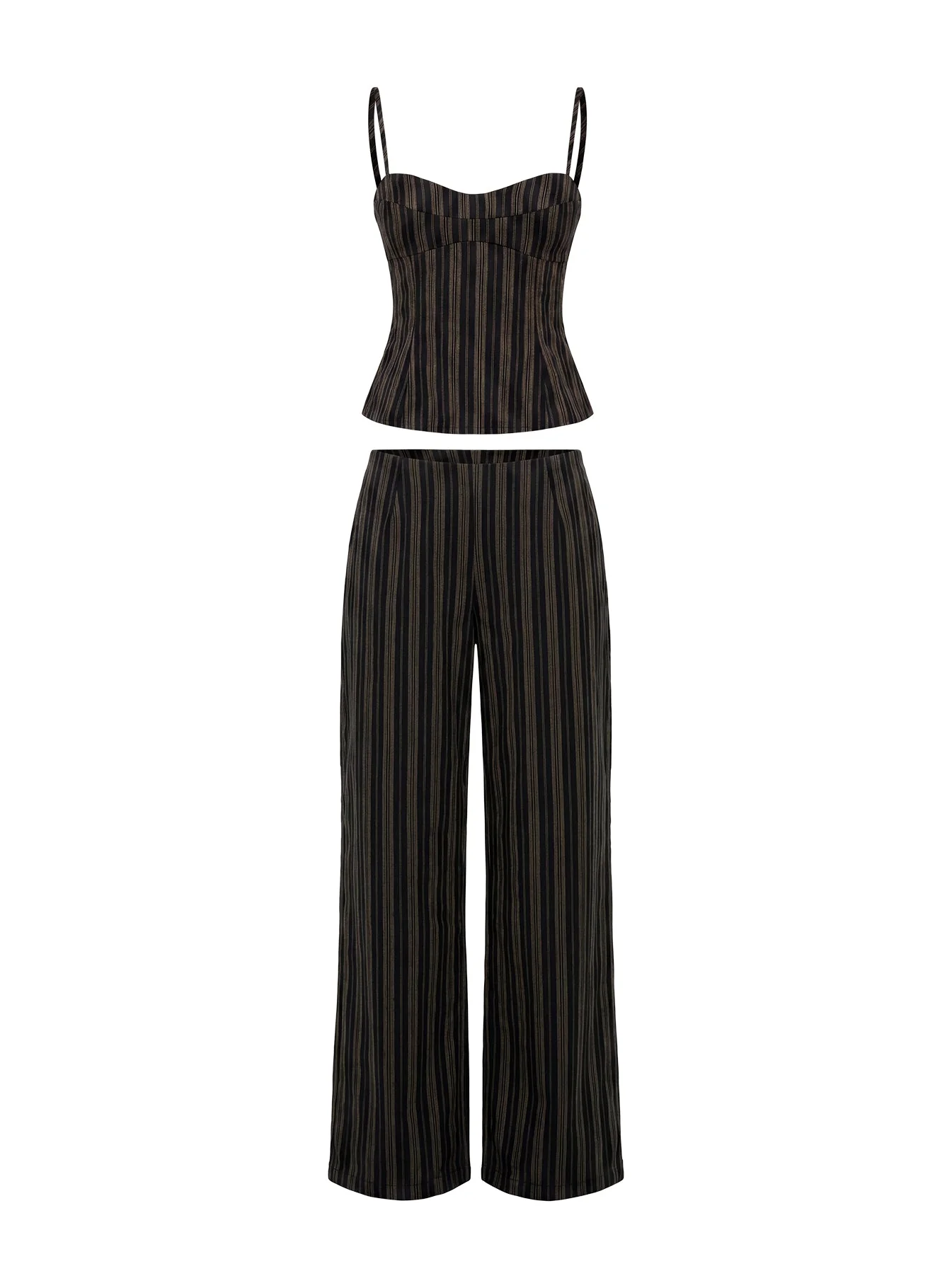 Kierstyn Corset Set Black Stripe Petite - Image 12