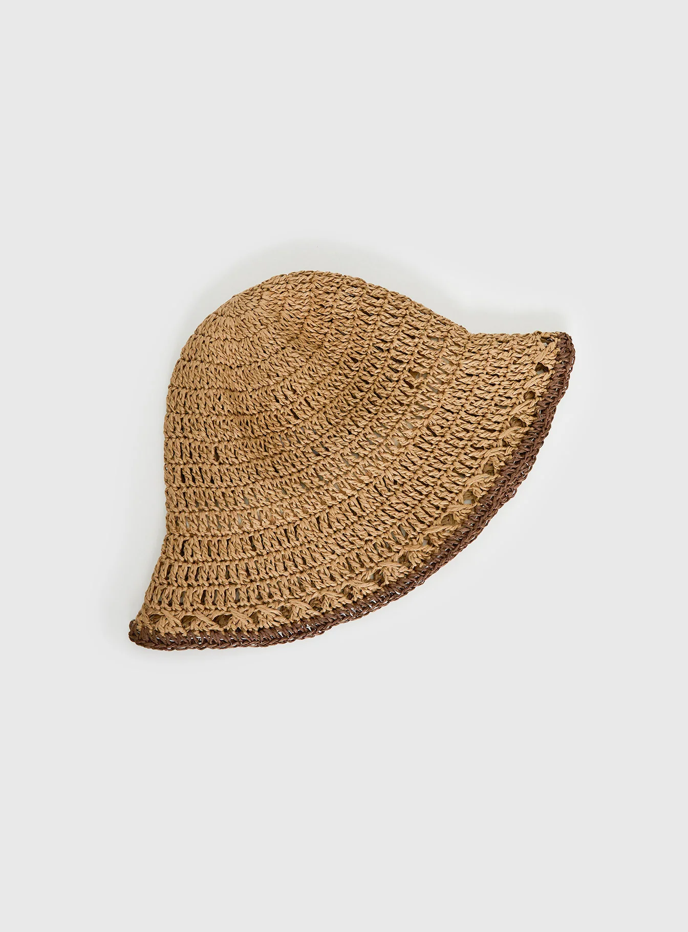 Kindall Straw Bucket Hat Tan - Image 3