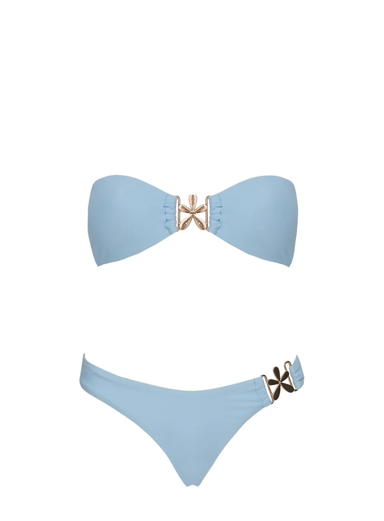 Kingfisher Hardware High Side Bikini Bottom Blue - Image 4