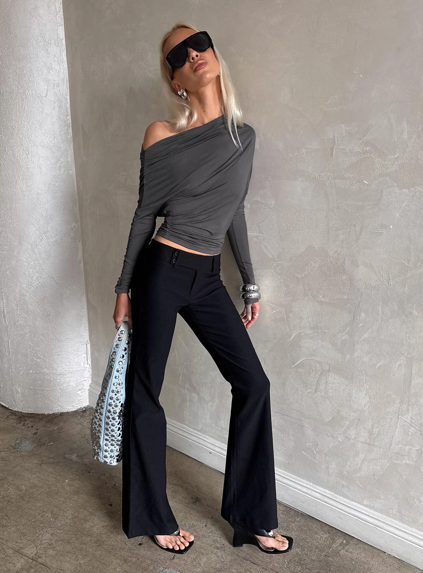 Kinkirk Flared Pants Black Petite - Image 11