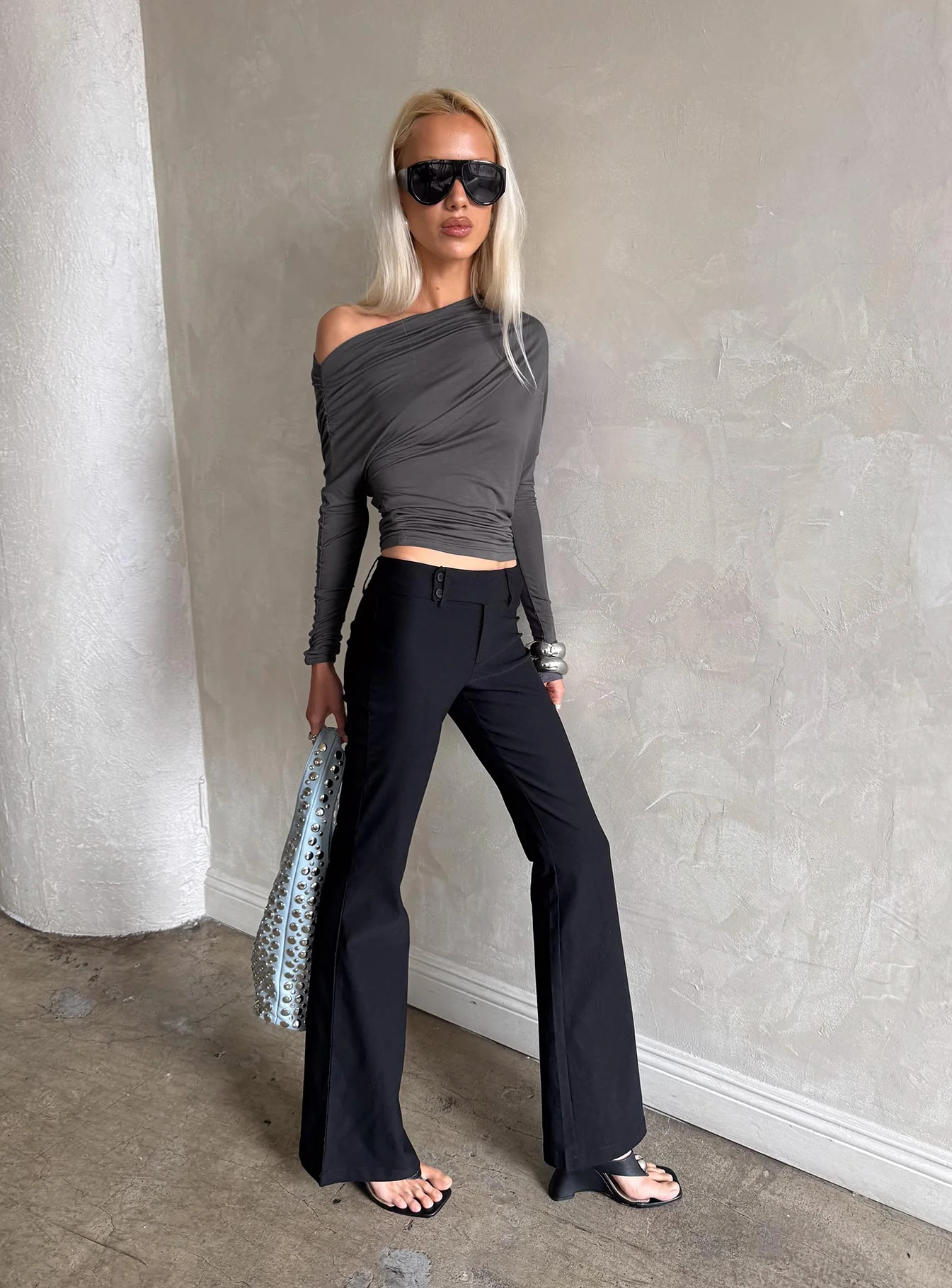 Kinkirk Flared Pants Black Tall - Image 15