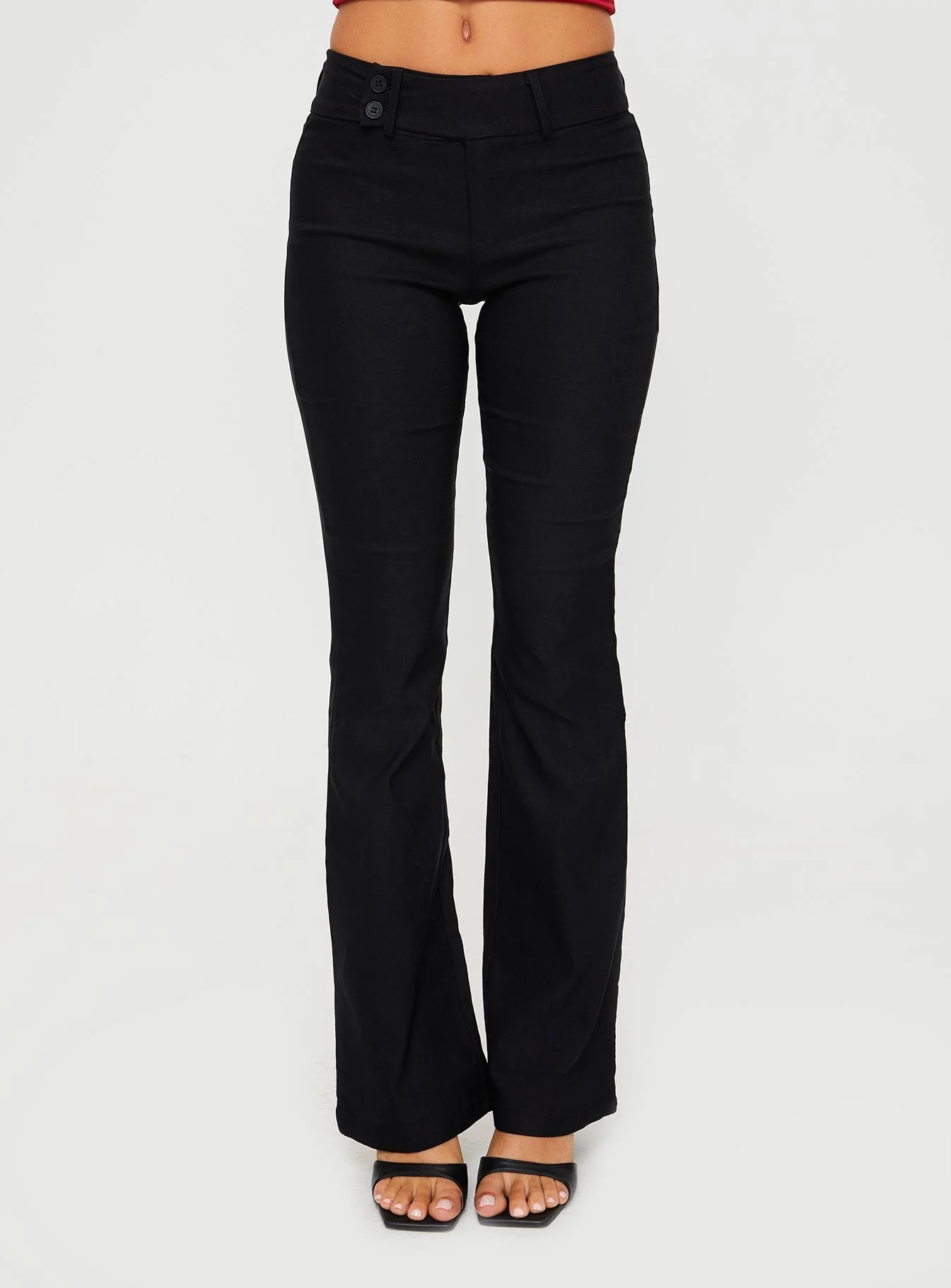 Kinkirk Flared Pants Black Tall - Image 2