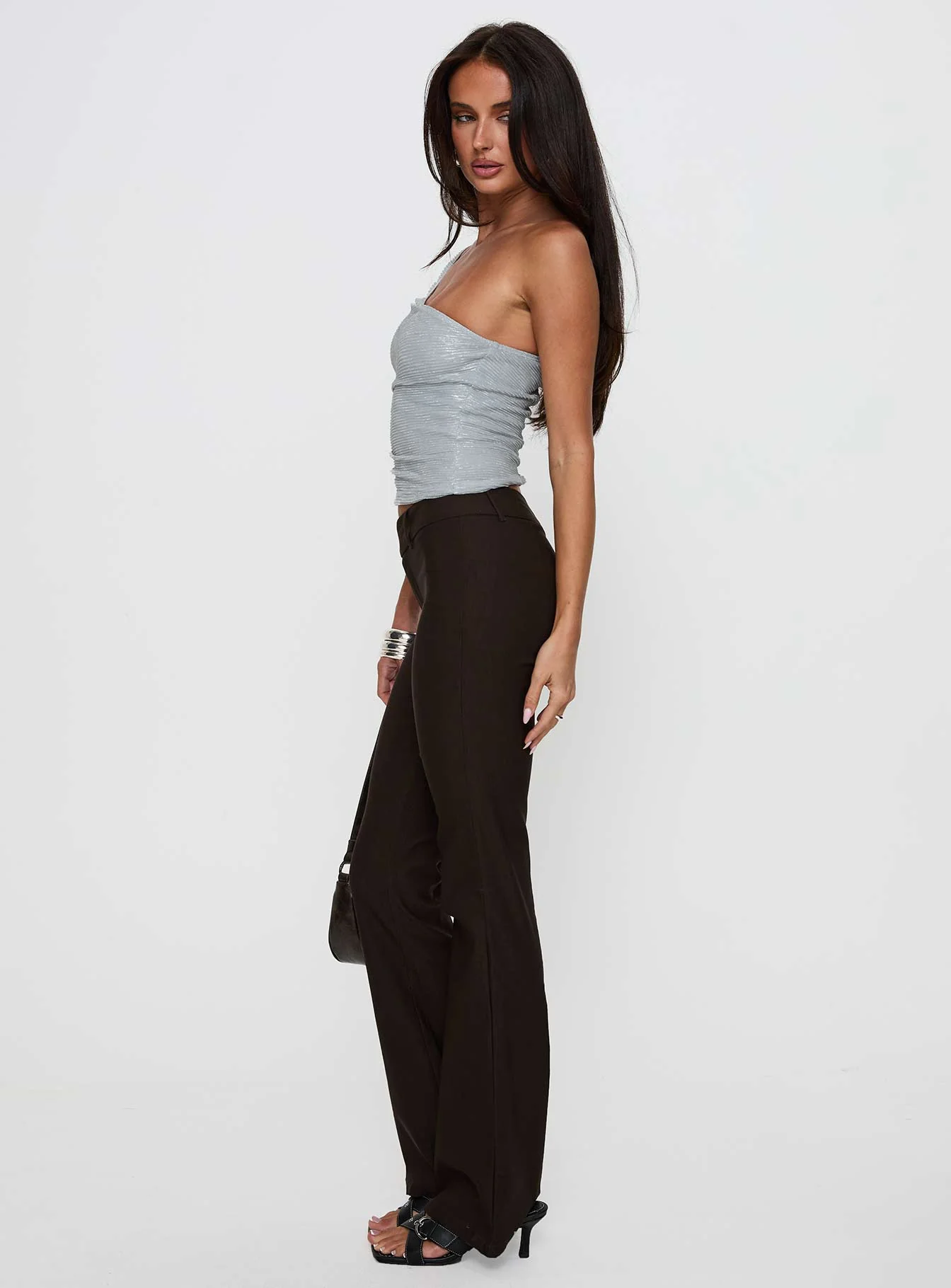 Kinkirk Flared Pants Chocolate Tall - Image 5