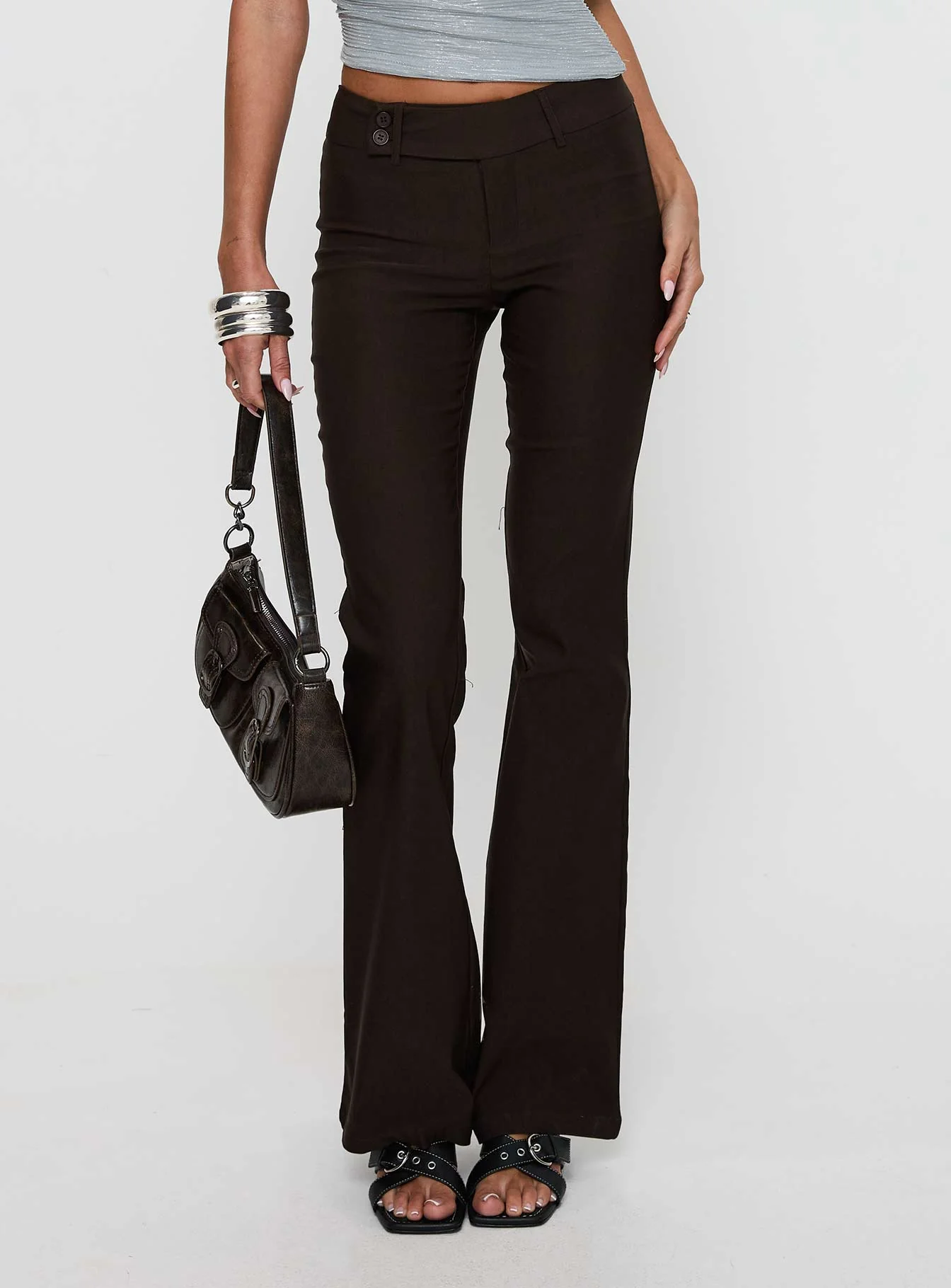 Kinkirk Flared Pants Chocolate Tall - Image 7
