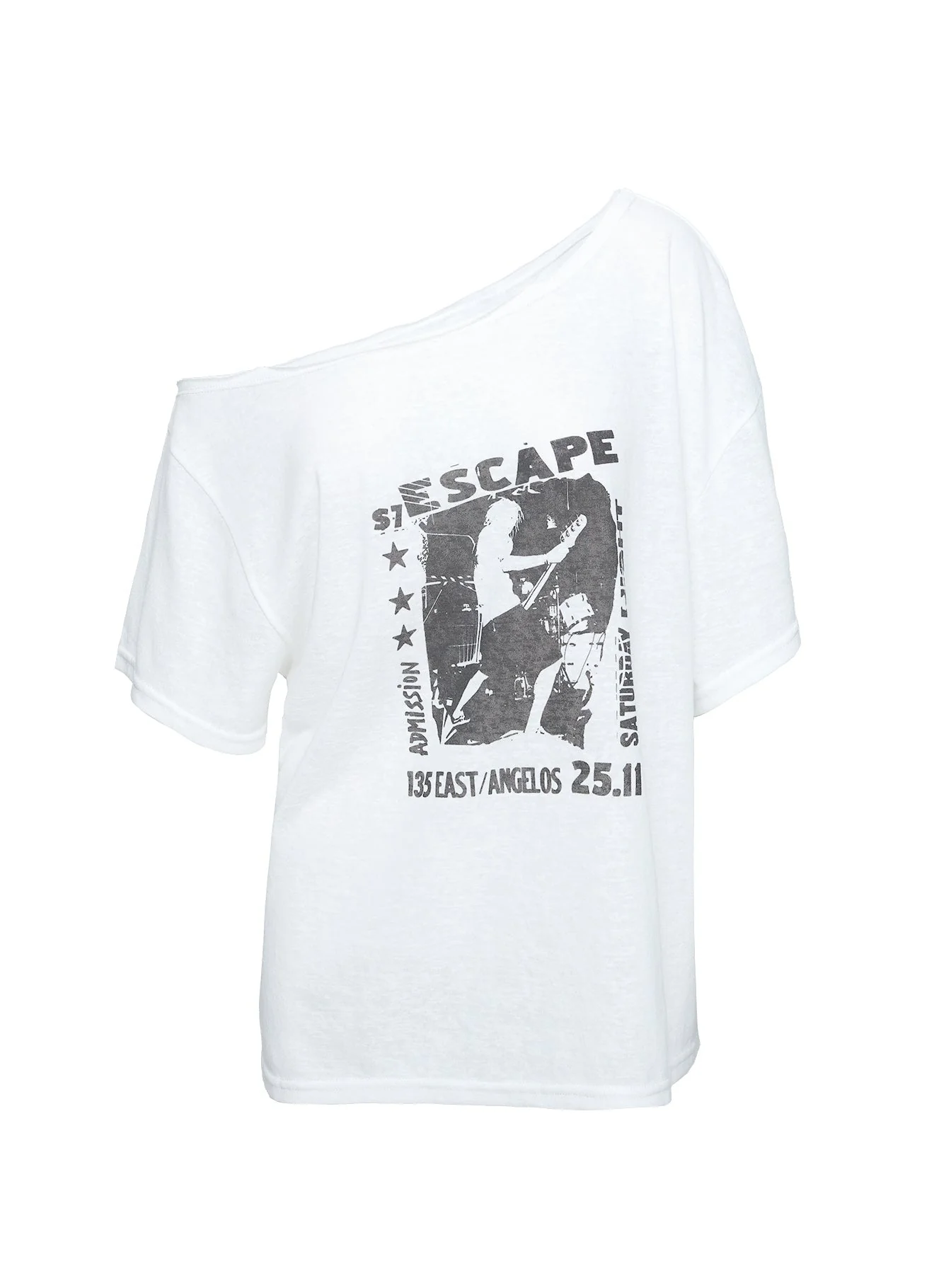 Kippa Off The Shoulder Tee White - Image 11