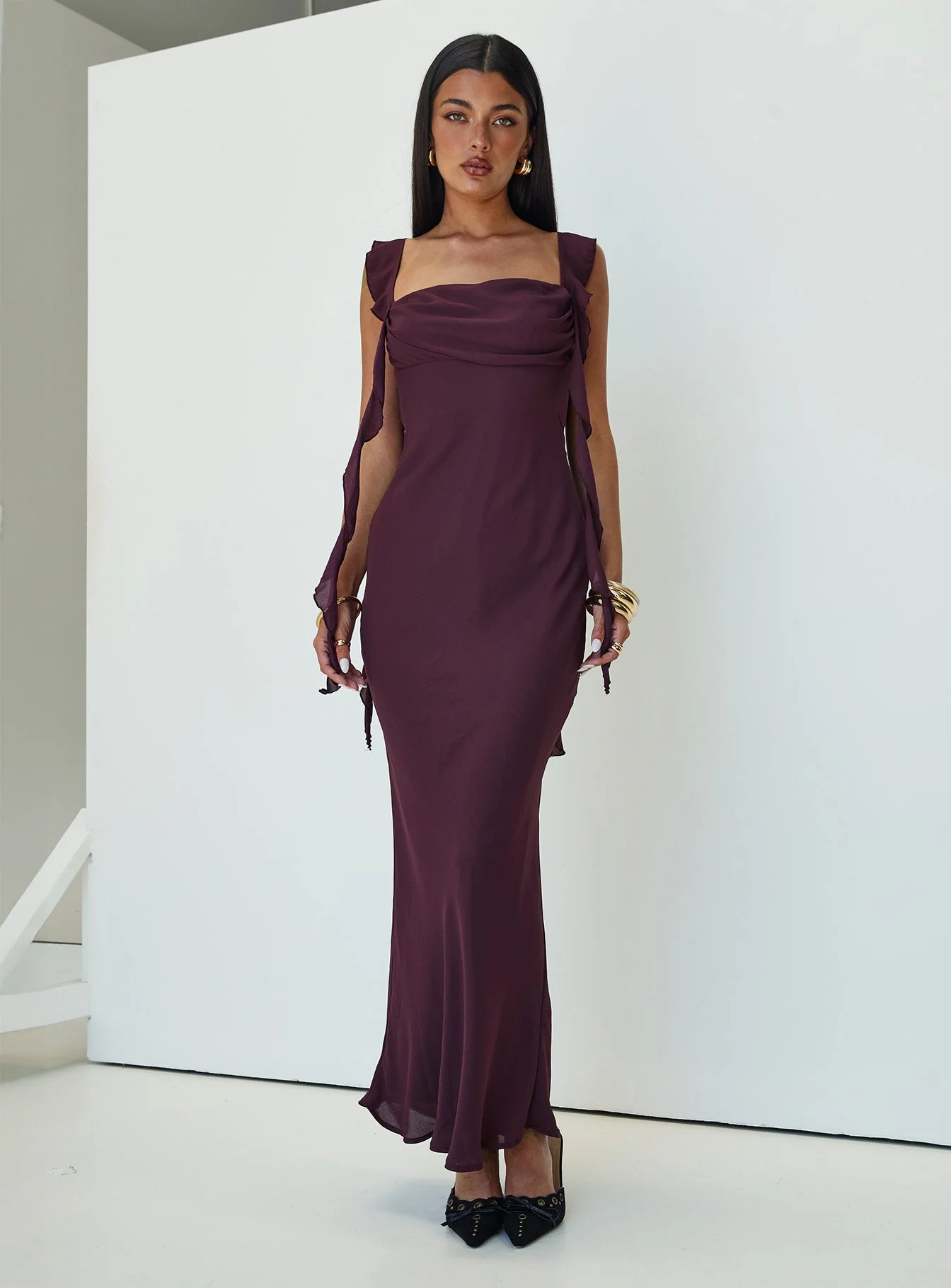 Lanai Maxi Dress Plum - Image 9