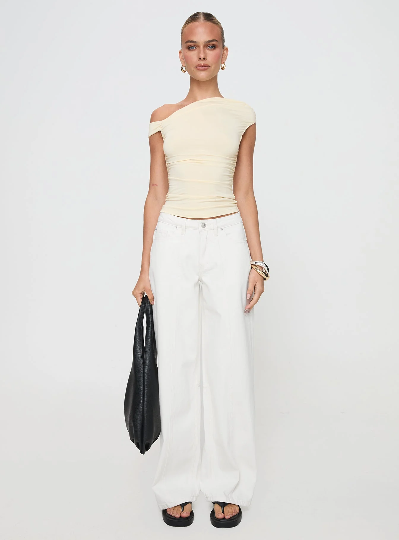 Lando Low Rise Straight Leg Jeans White - Image 7