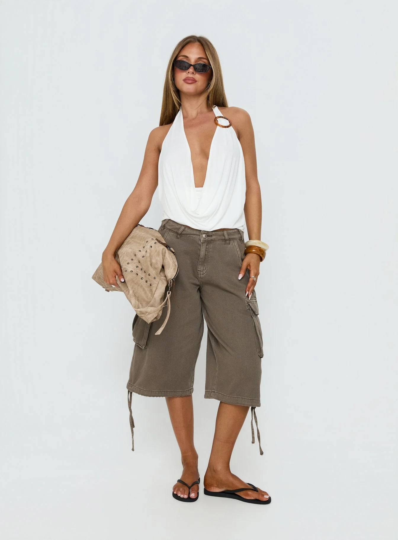 Lanelle Ring Detail Top White - Image 3