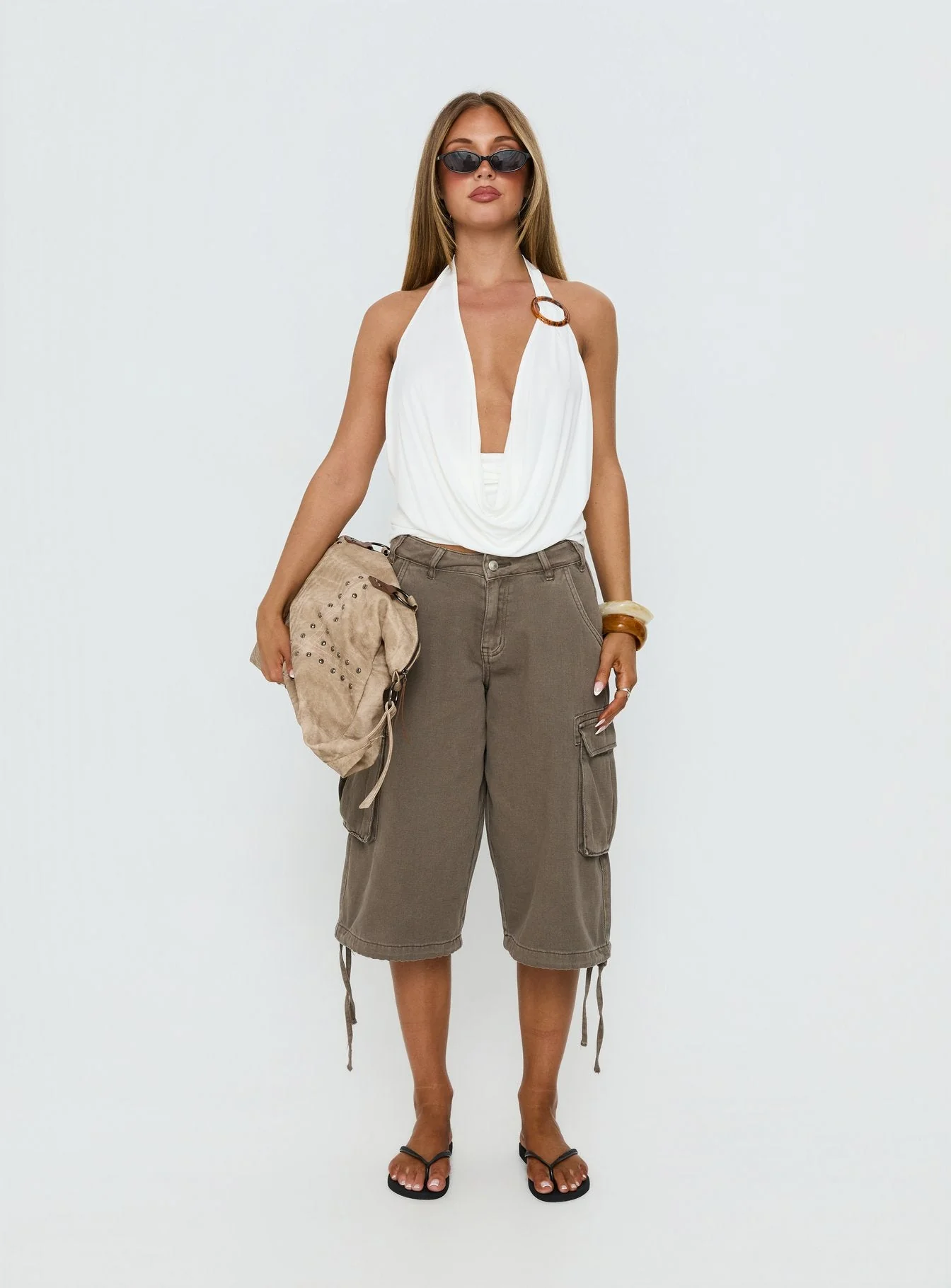 Lanelle Ring Detail Top White - Image 7