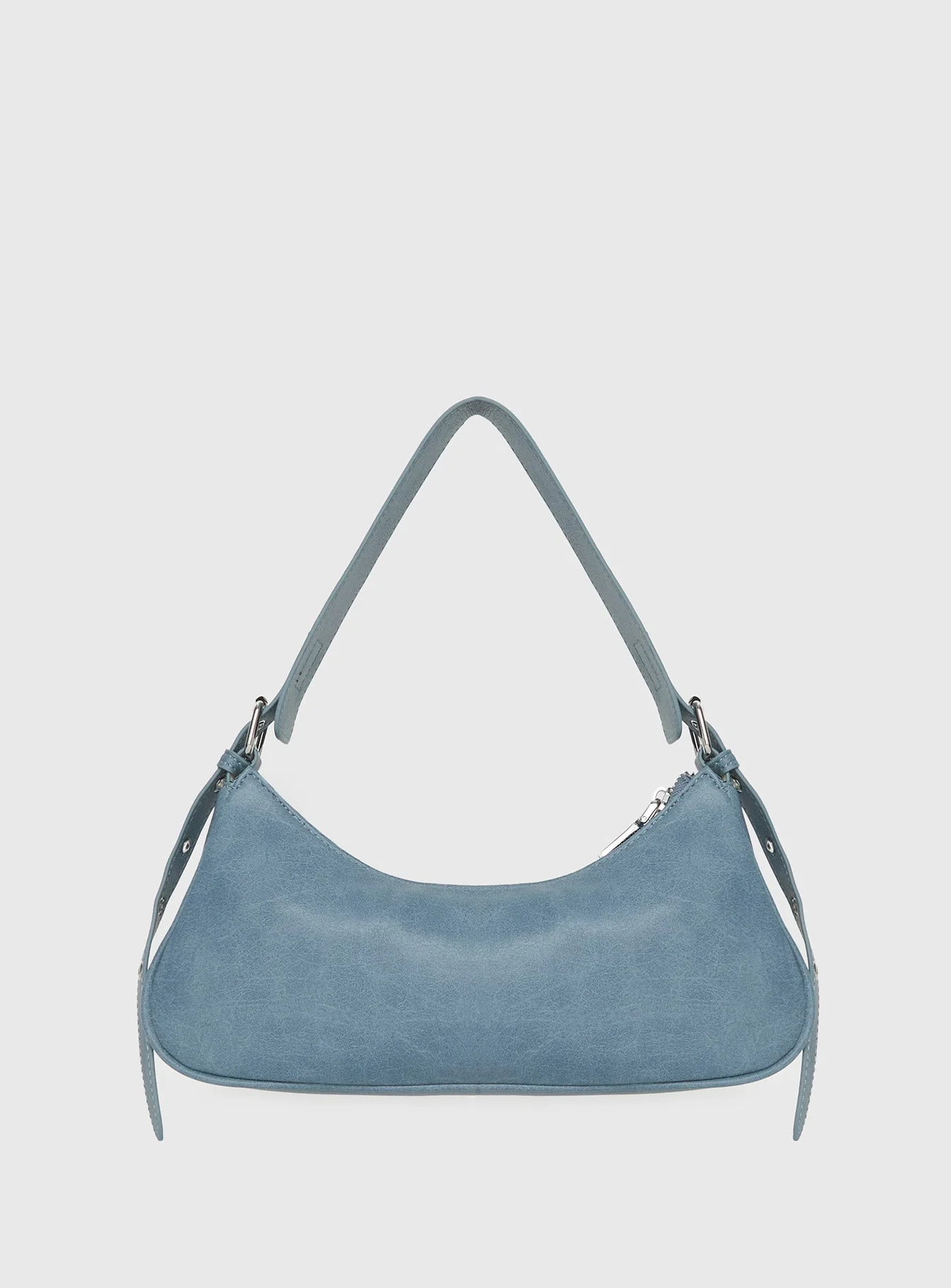 Langston Tie-Up Detail Shoulder Bag Blue - Image 3